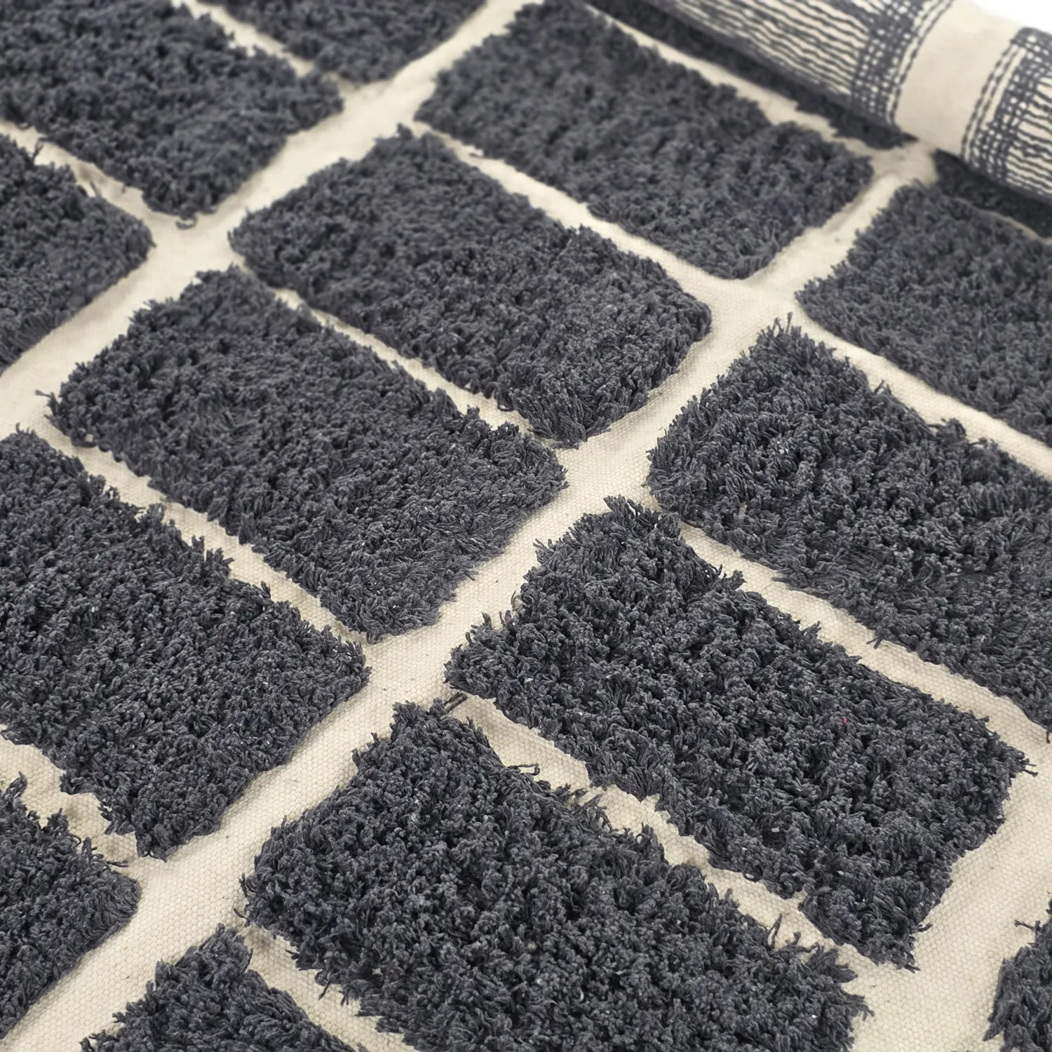 Kerek szőnyeg - Zola Natural Cotton Shaggy (sötétszürke)