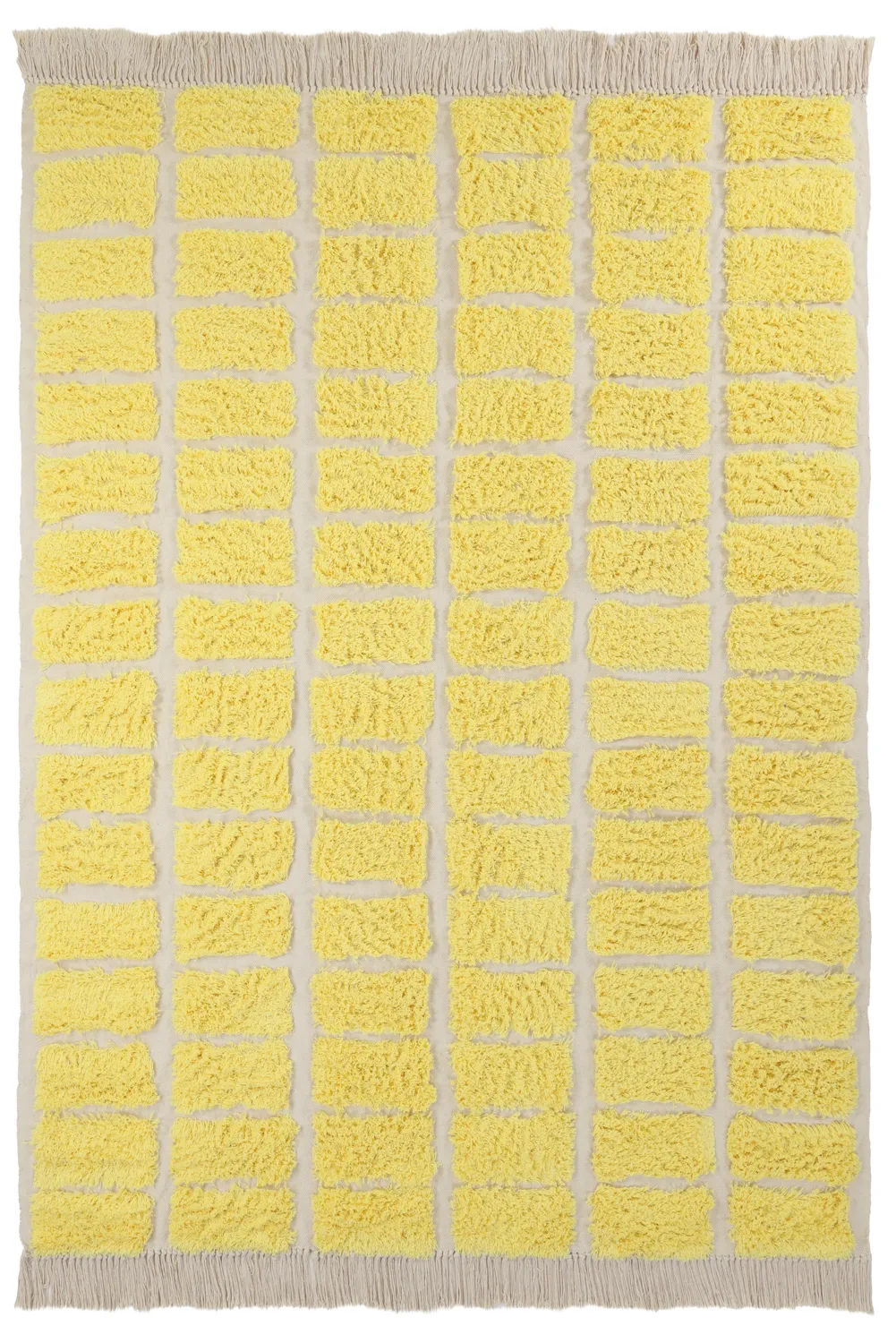 Shaggy szőnyeg - Zola Natural Cotton Shaggy (sárga)
