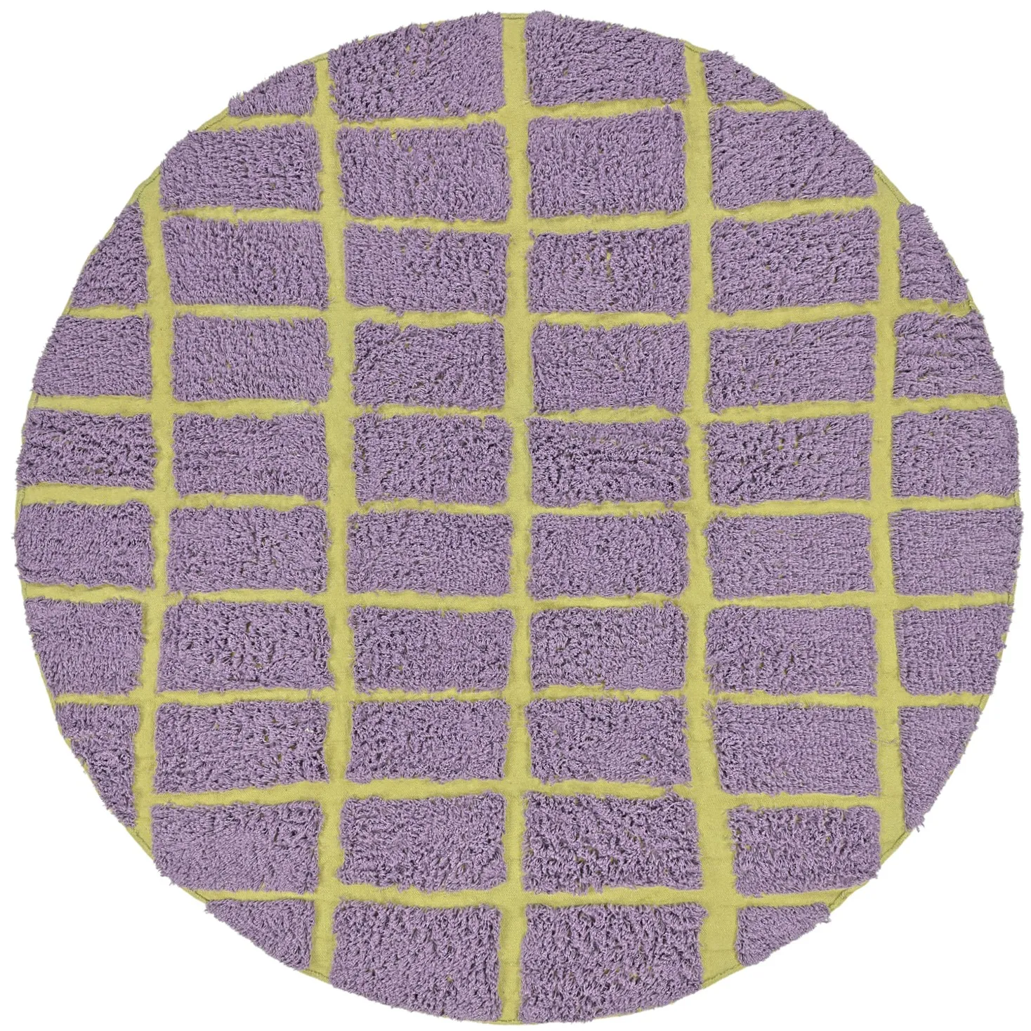 Kerek szőnyeg - Zola Natural Cotton Shaggy (lila)