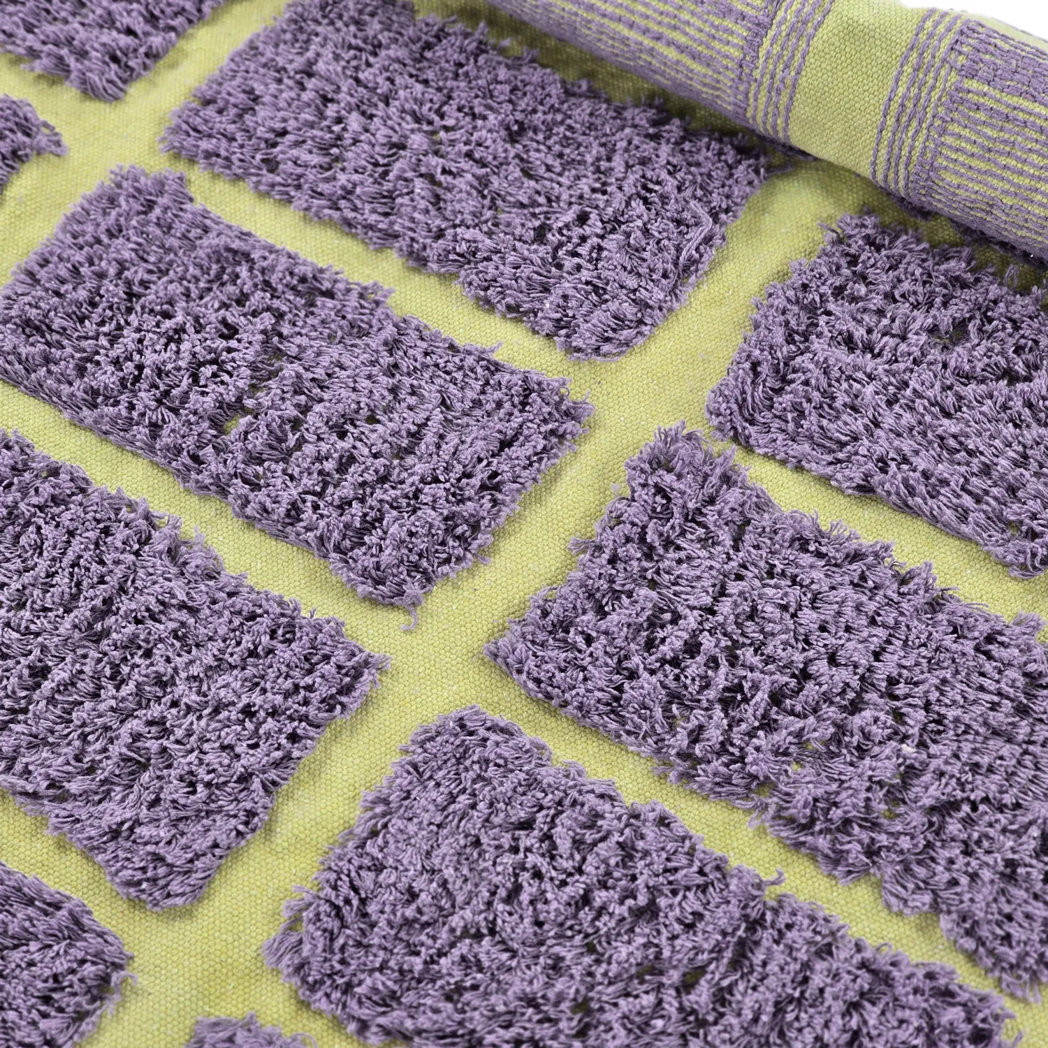 Kerek szőnyeg - Zola Natural Cotton Shaggy (lila)