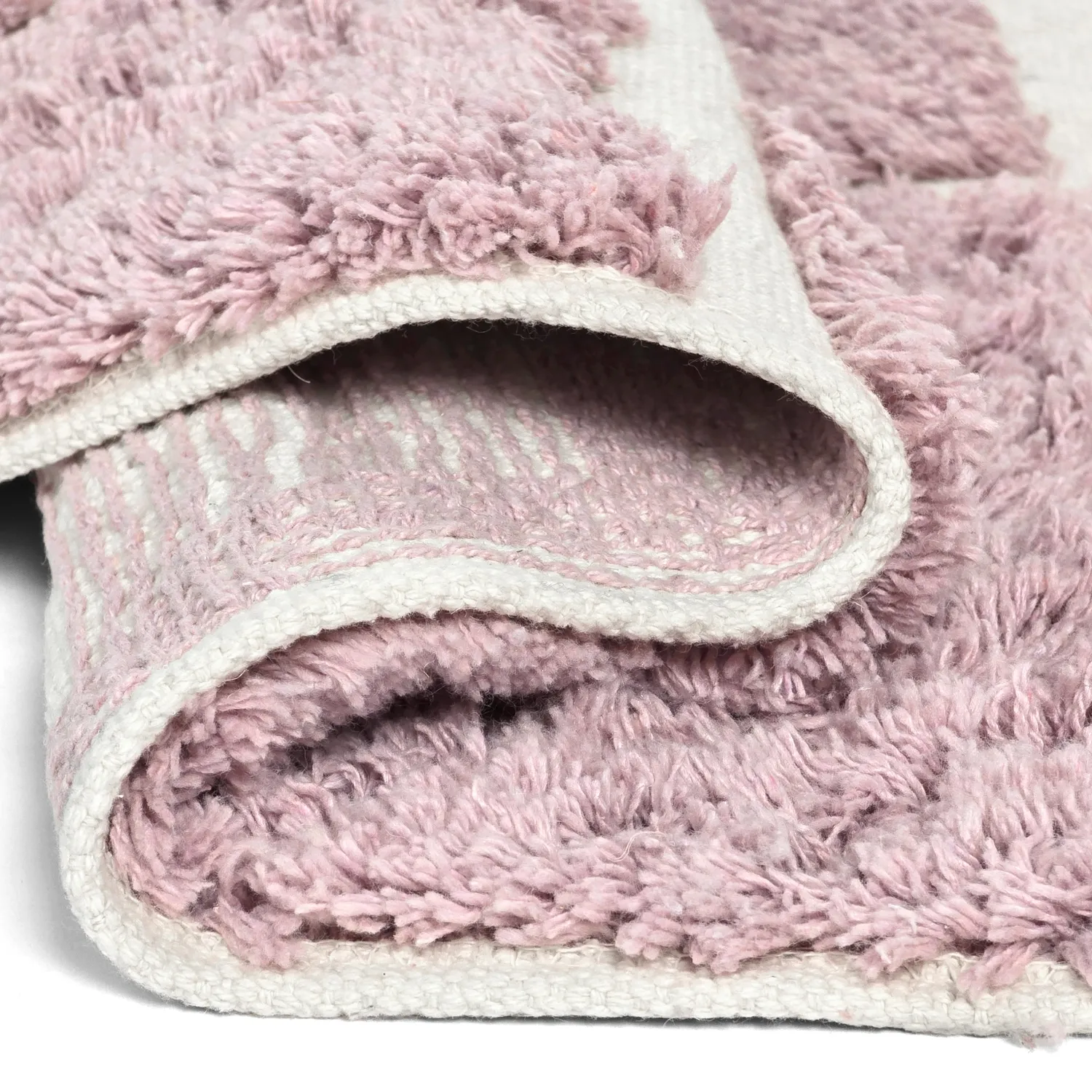 Kerek szőnyeg - Zola Natural Cotton Shaggy (rózsaszín)