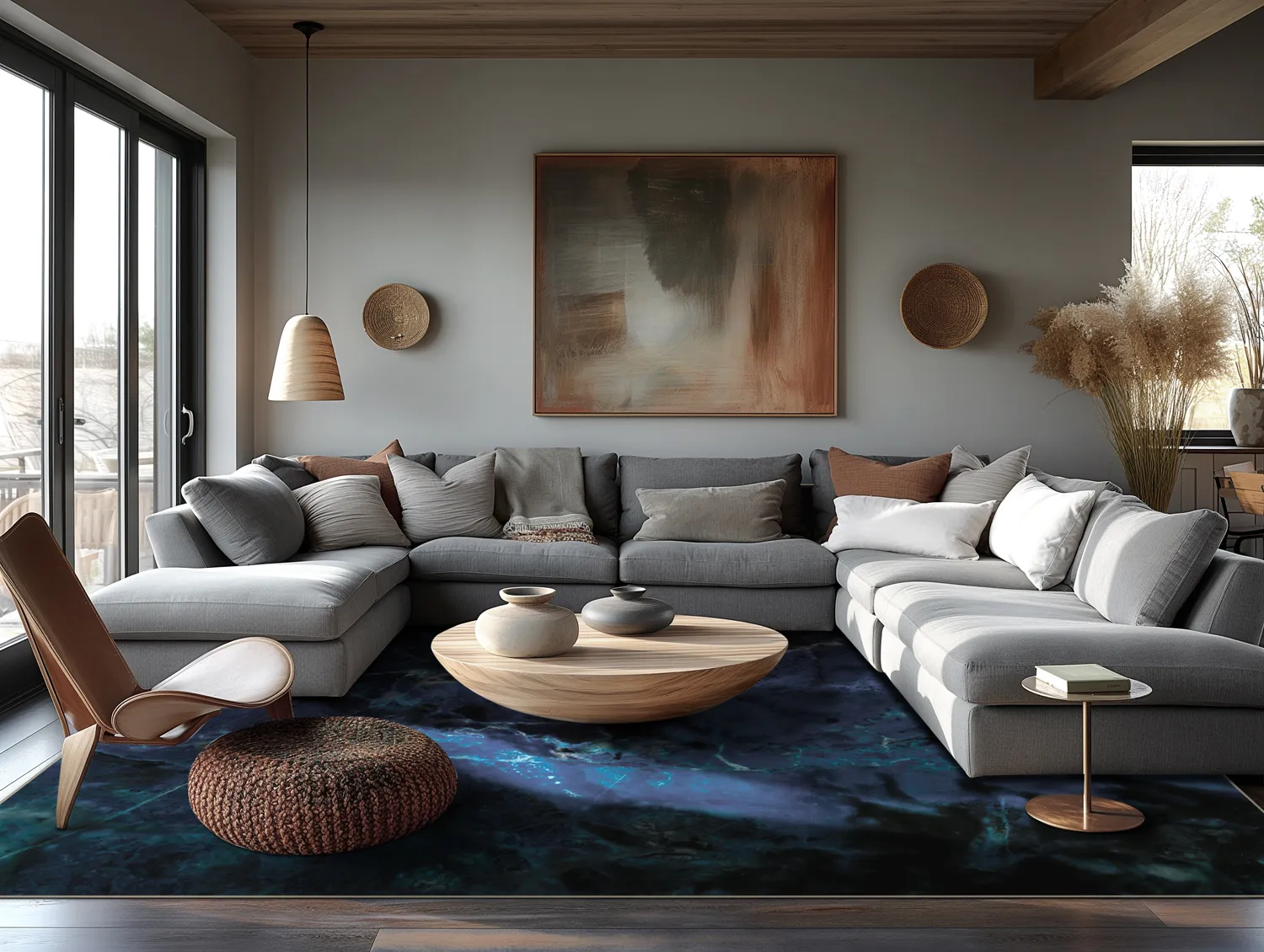 Wilton szőnyeg - Zuani (sötétkék)