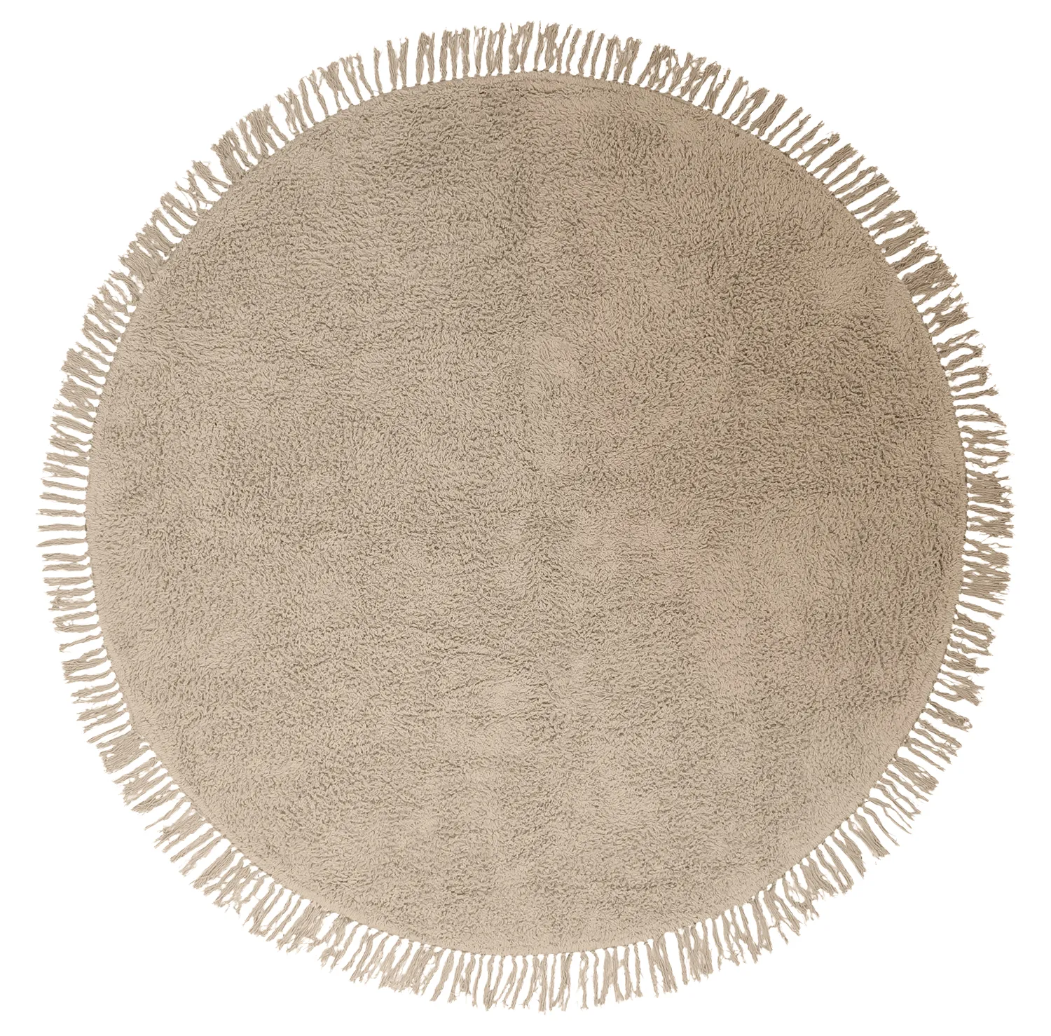 Kerek szőnyeg - Alba Natural Cotton Shaggy (bézs)