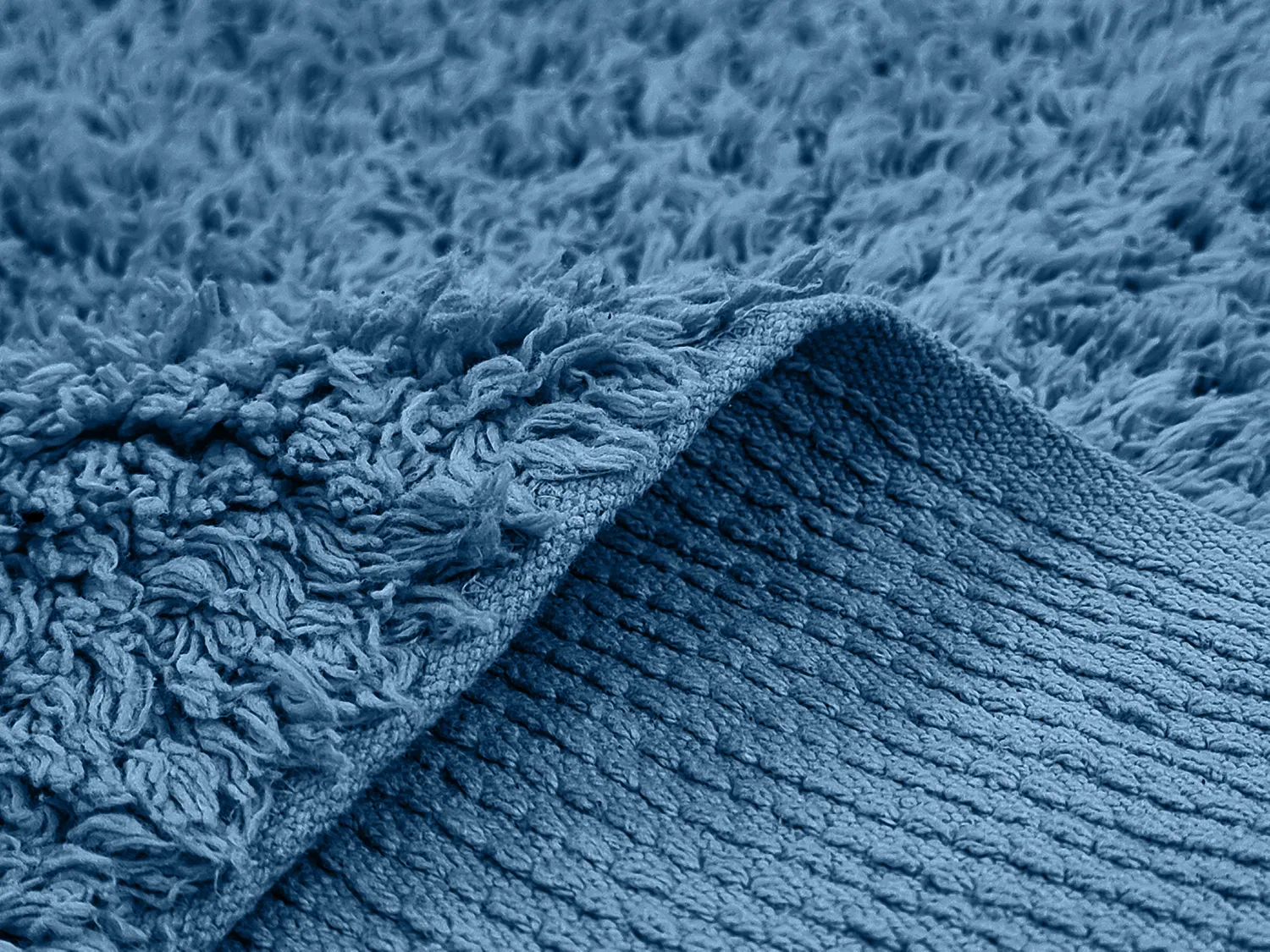 Shaggy szőnyeg - Alba Natural Cotton Shaggy (kék)