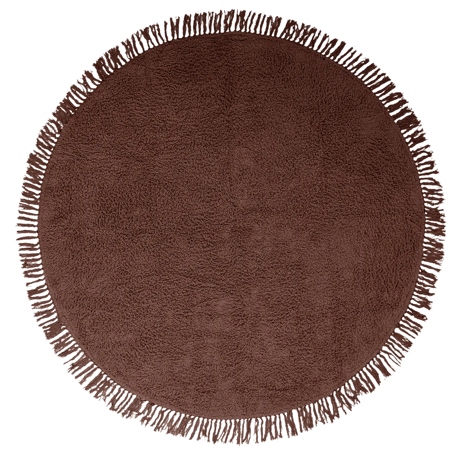 Kerek szőnyeg - Alba Natural Cotton Shaggy (barna)