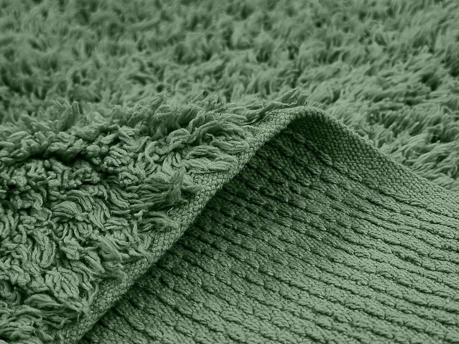 Shaggy szőnyeg - Alba Natural Cotton Shaggy (zöld)