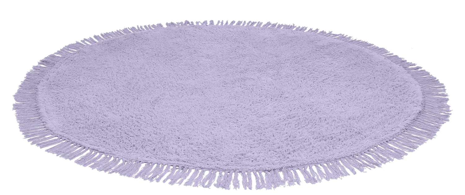 Kerek szőnyeg - Alba Natural Cotton Shaggy (lila)