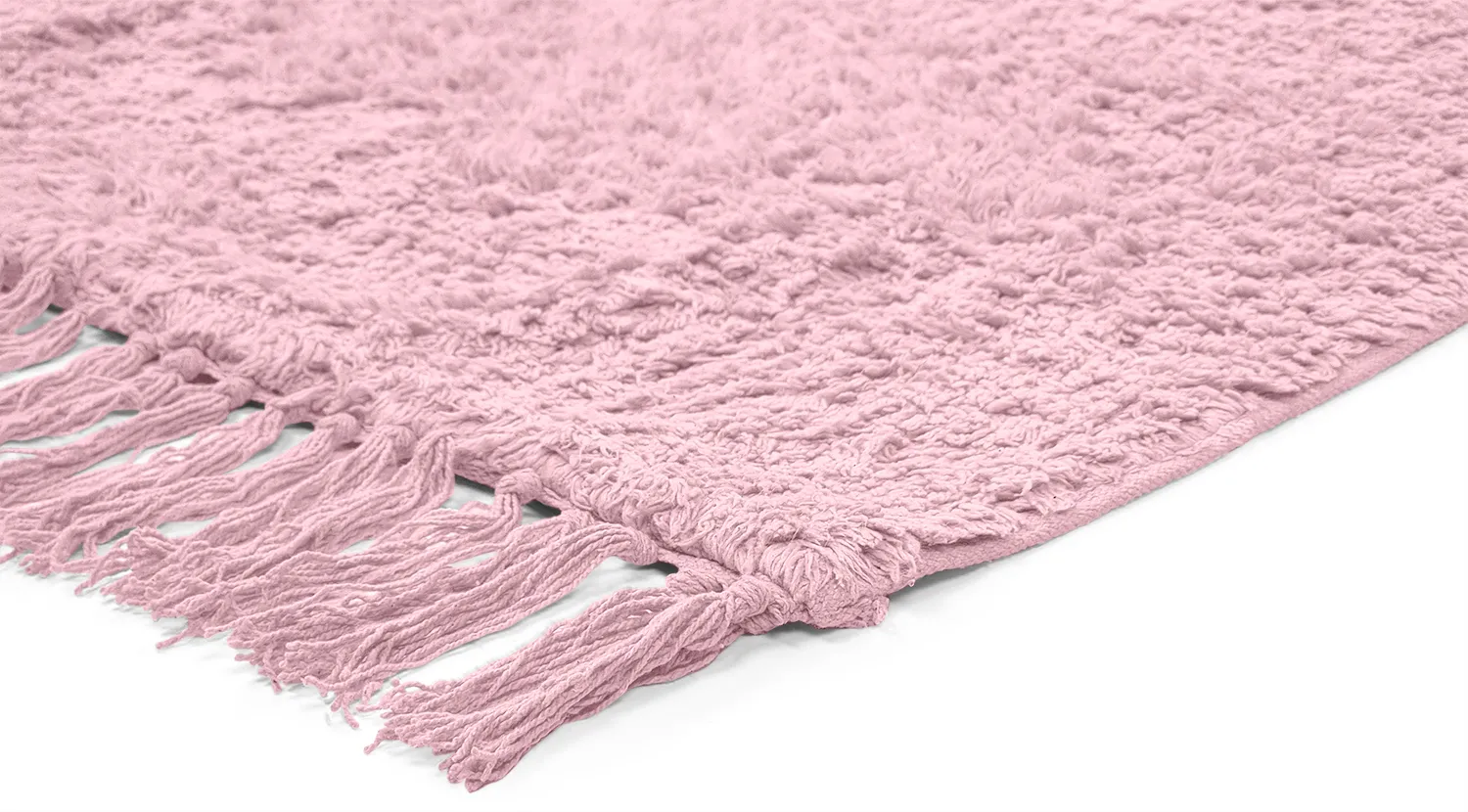 Shaggy szőnyeg - Alba Natural Cotton Shaggy (világosrózsaszín)