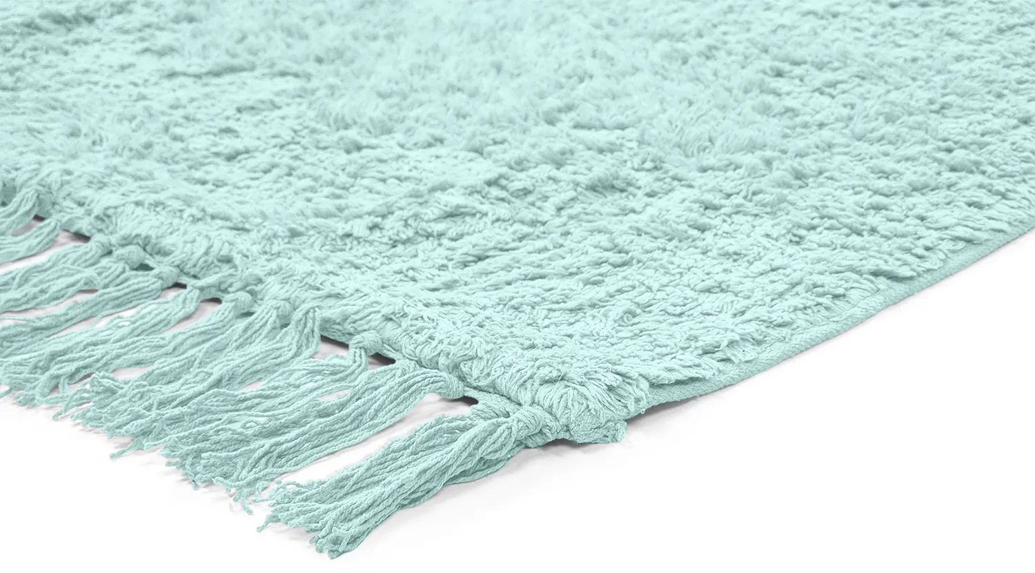 Shaggy szőnyeg - Alba Natural Cotton Shaggy (türkiz)