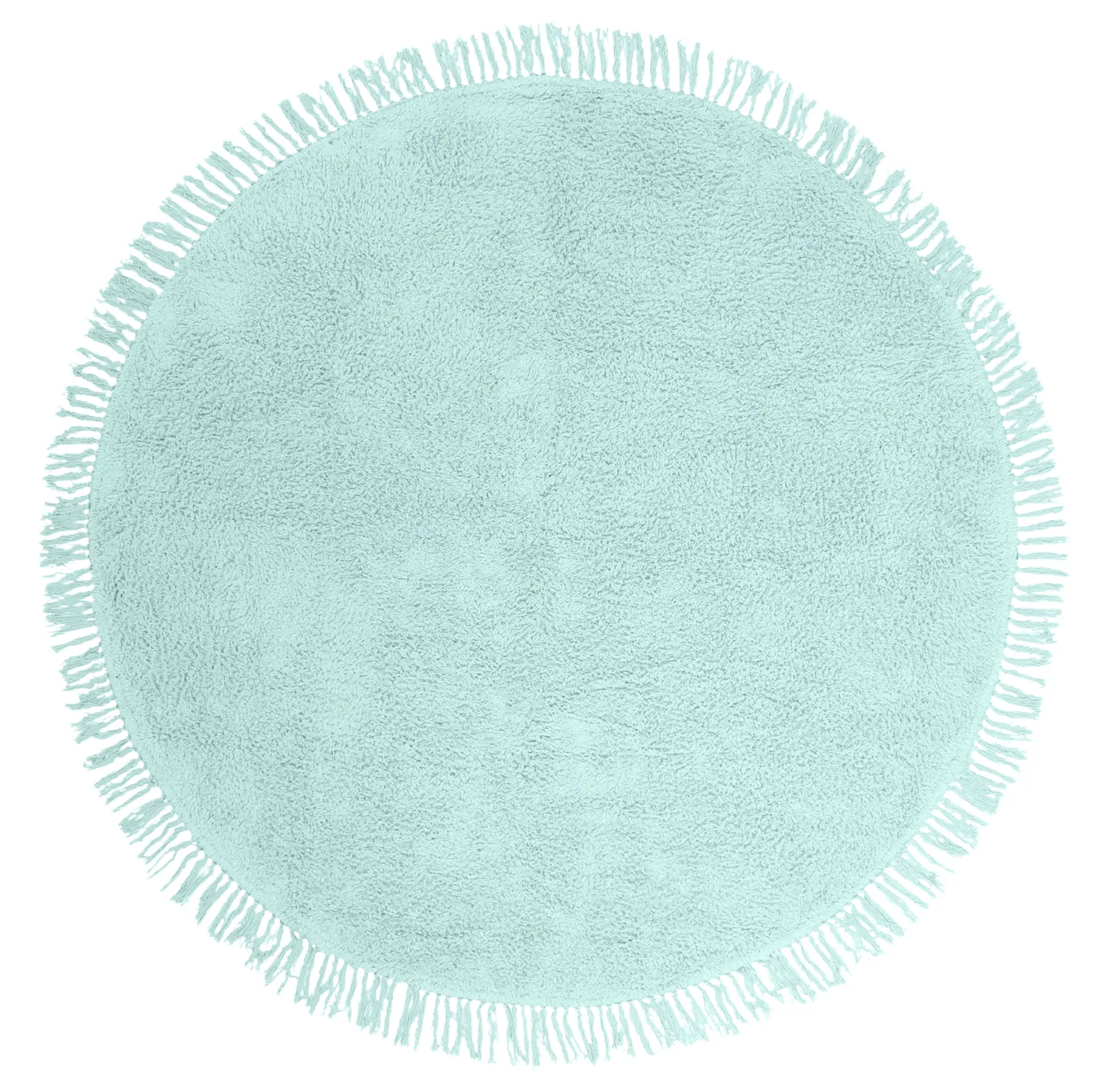 Kerek szőnyeg - Alba Natural Cotton Shaggy (türkiz)