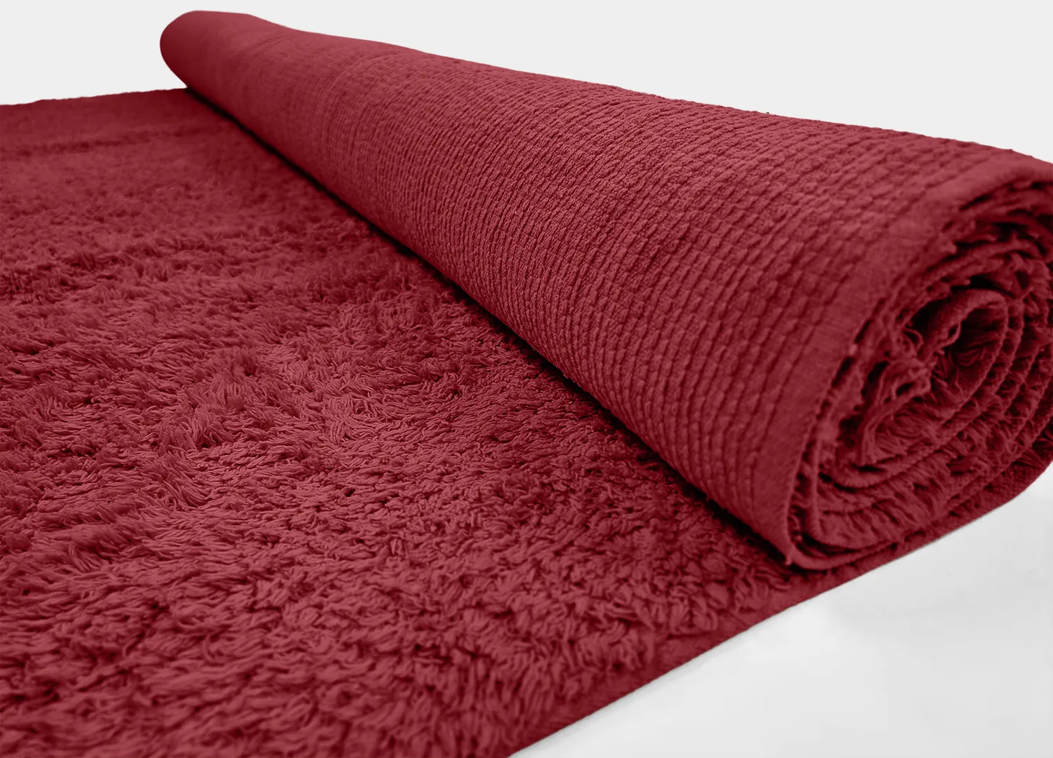 Shaggy szőnyeg - Alba Natural Cotton Shaggy (borvörös)