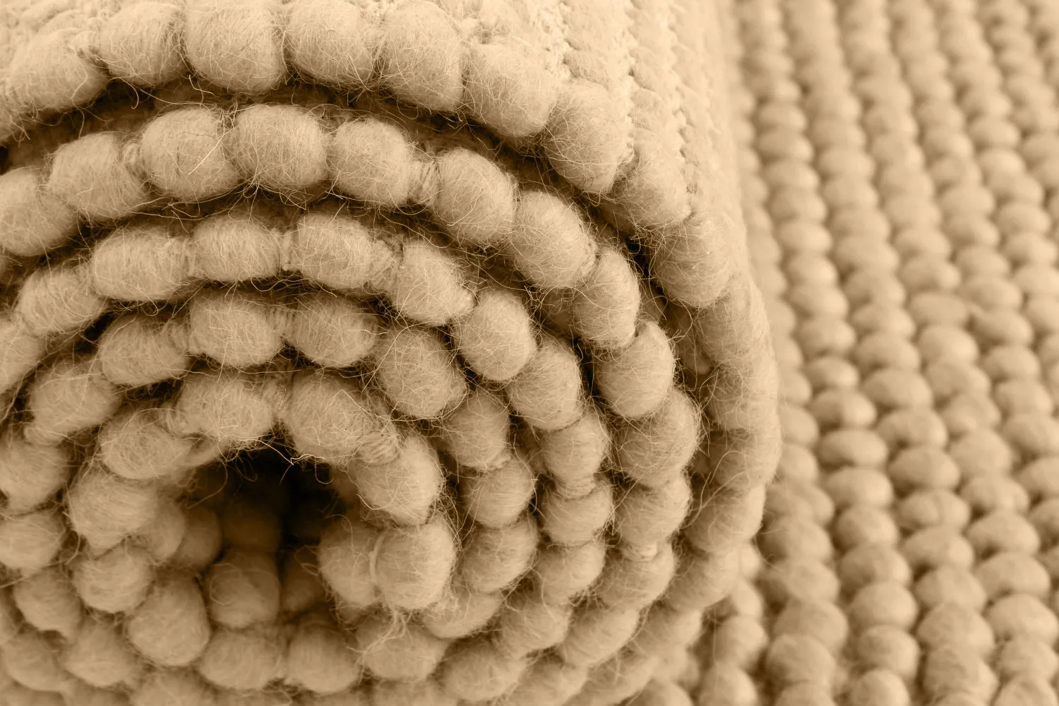 Gyapjúszőnyeg - Avafors Wool Bubble (homok)