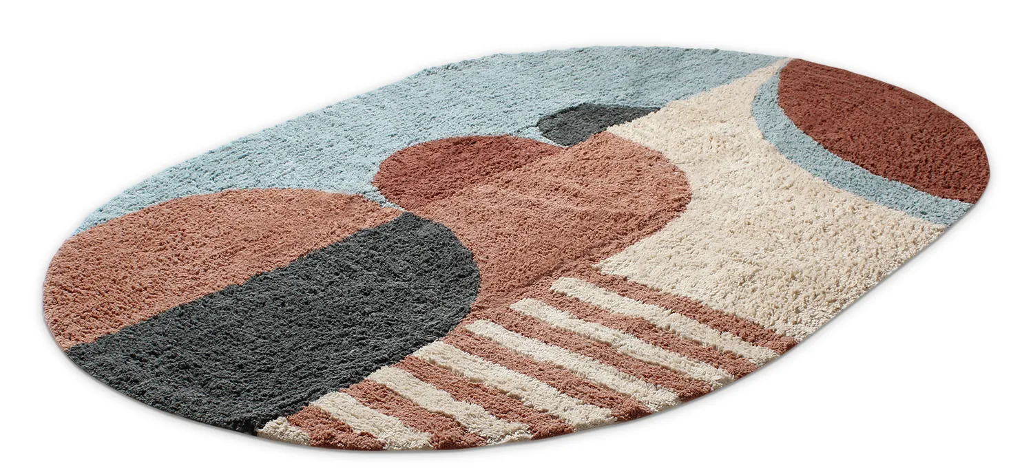 Ovális szőnyeg - Osmery Natural Cotton Shaggy (többszínű)