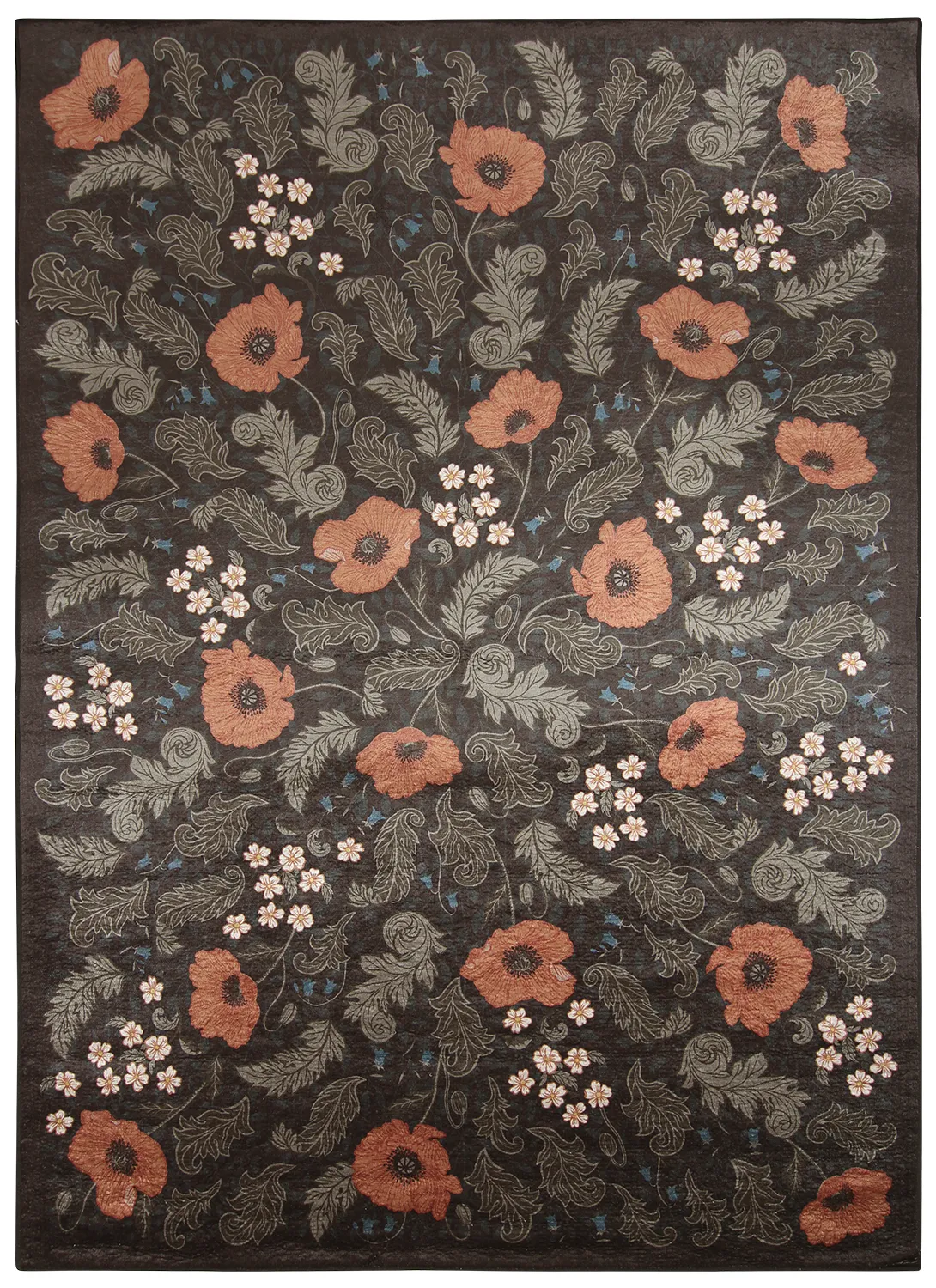 Wilton szőnyeg - Poppy (fekete)