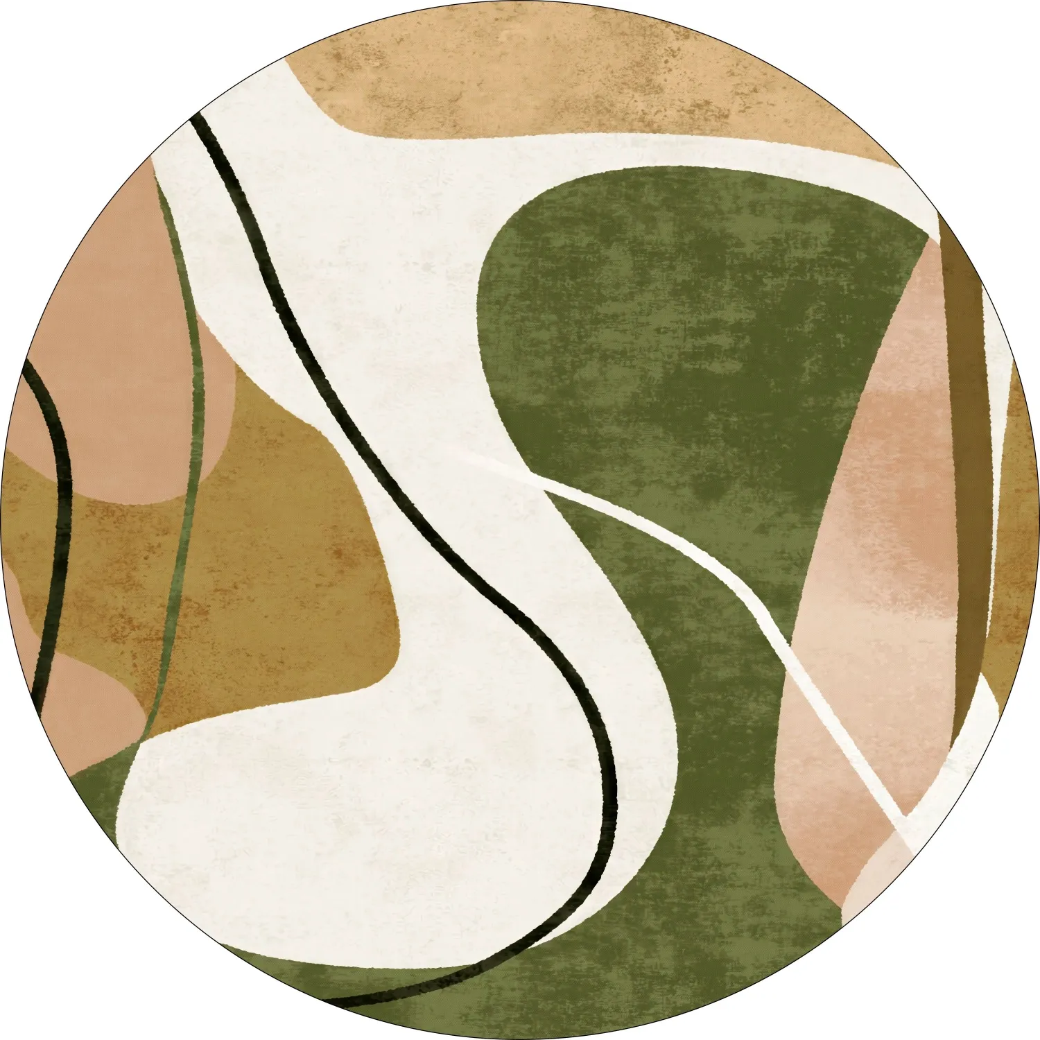 Kerek szőnyeg - Cressida (sokszínű)