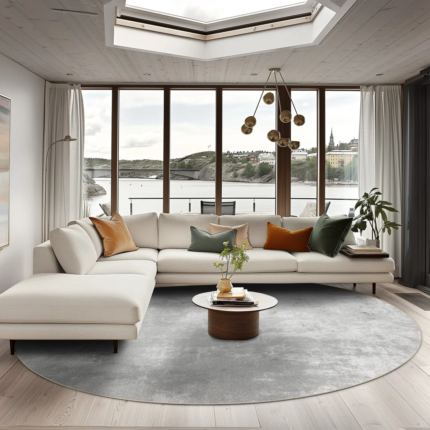 Kerek szőnyeg - Lynton (szürke)