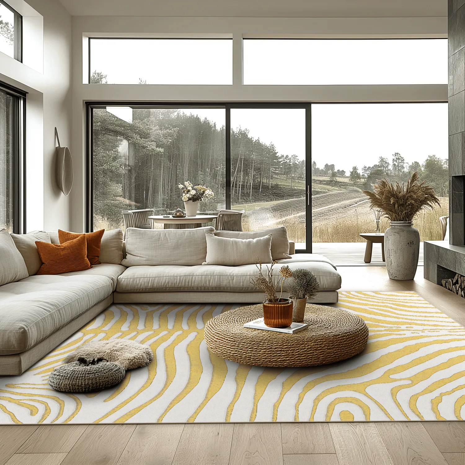 Wilton szőnyeg - Zebra (sárga)