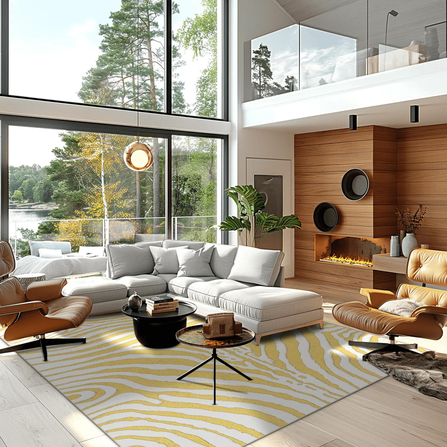 Wilton szőnyeg - Zebra (sárga)