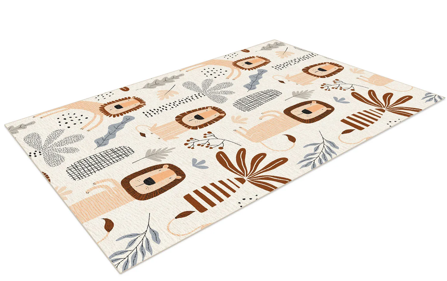 Gyermek szőnyeg - Lion Friends (bezs)