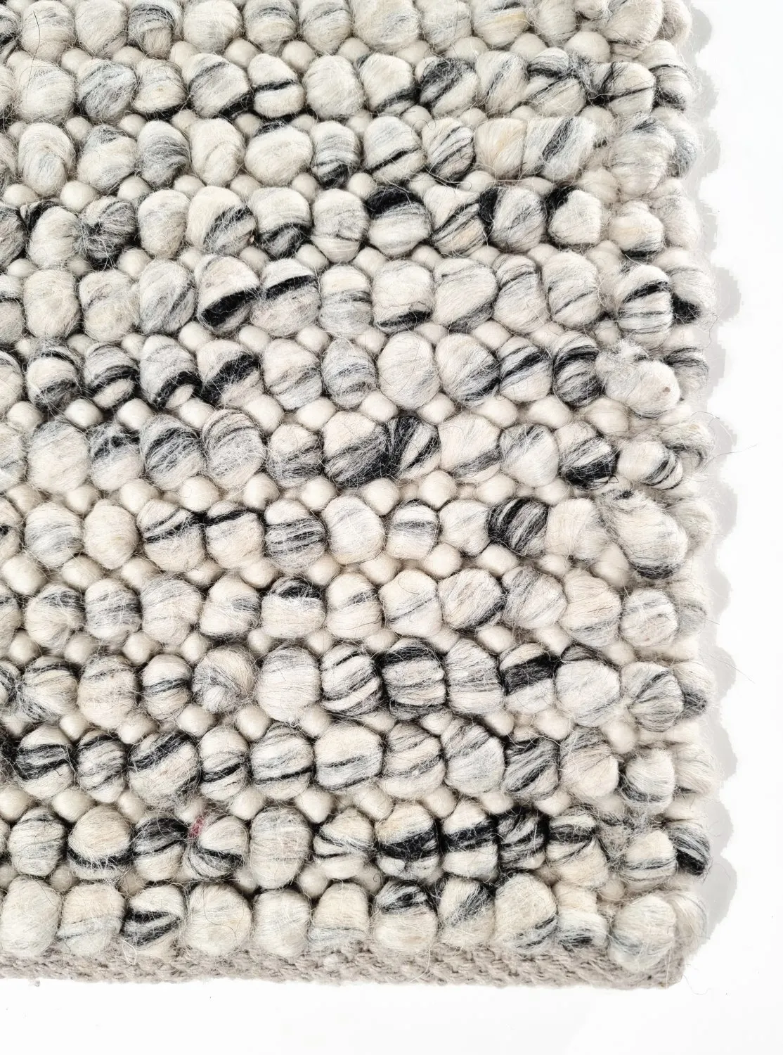 Gyapjúszőnyeg - Mesra (fekete/fehér)