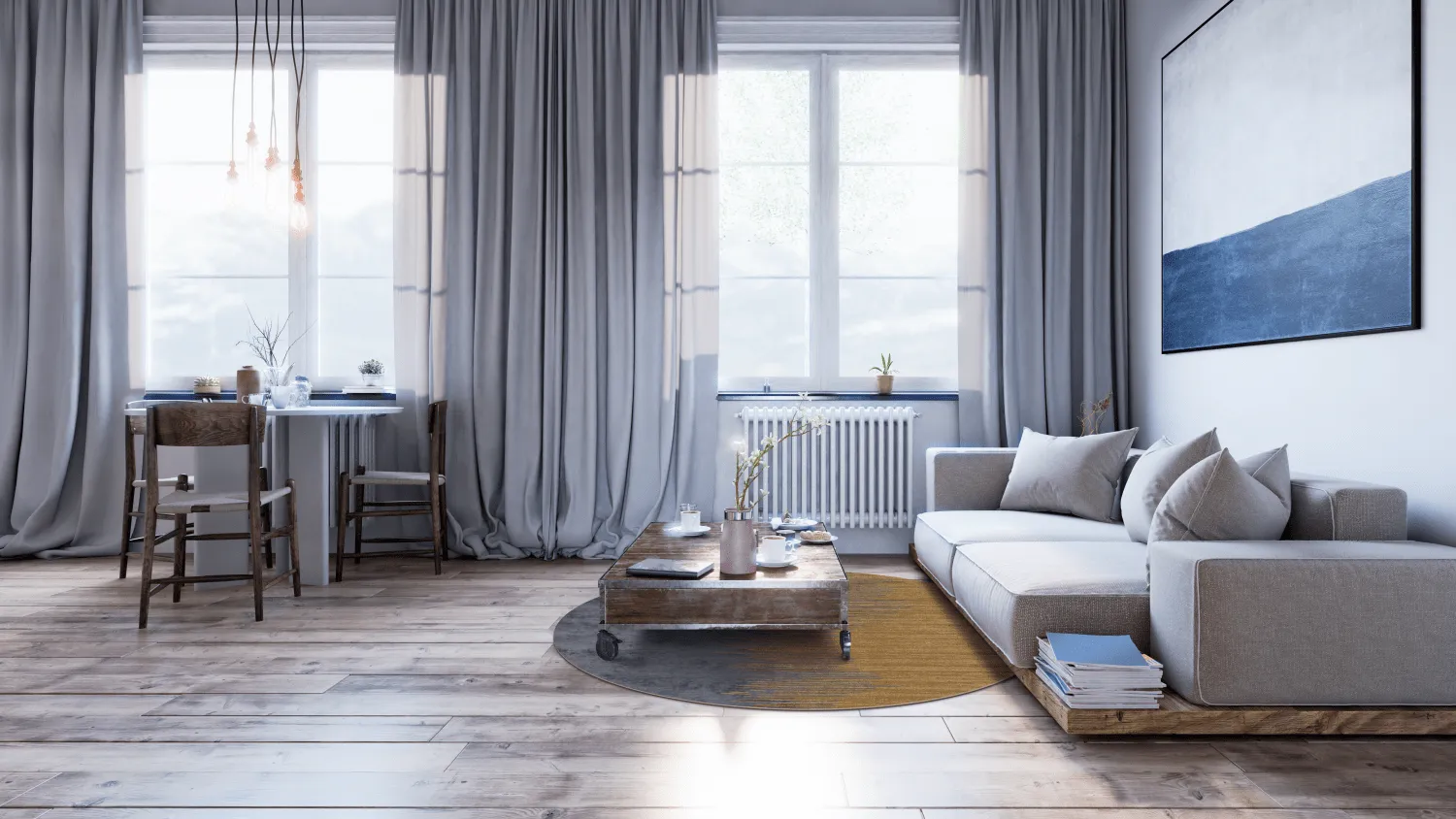 Kerek szőnyeg - Mileto (szürke/arany)