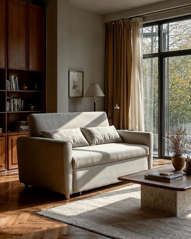 Kihúzható fotel - San Francisco (bézs)