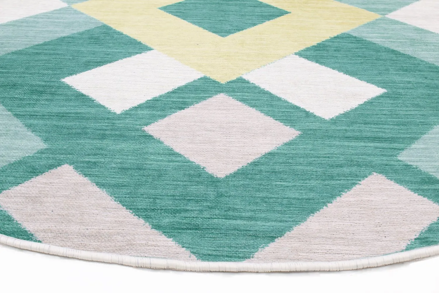 Kerek szőnyeg - Temara (kék/többszínű)