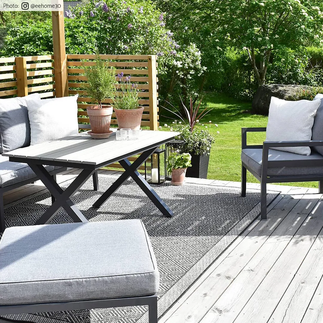 Beltéri és kültéri szőnyeg - Monsaraz (fekete)