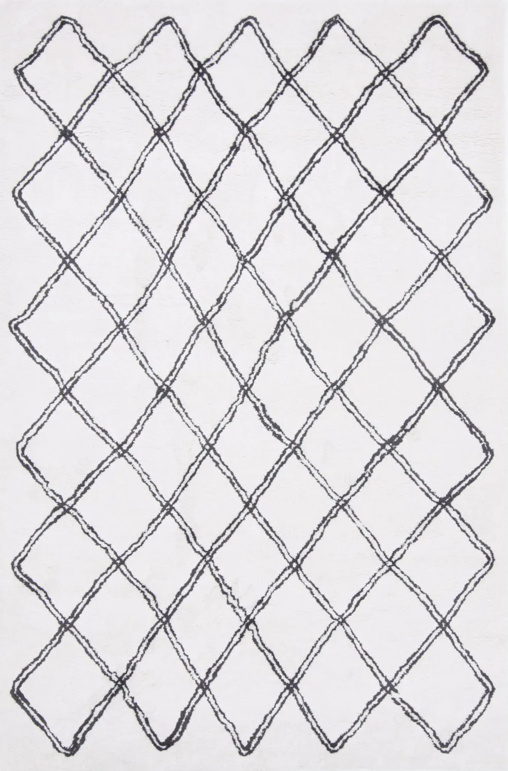 Shaggy szőnyeg - Morocco (fekete/fehér)