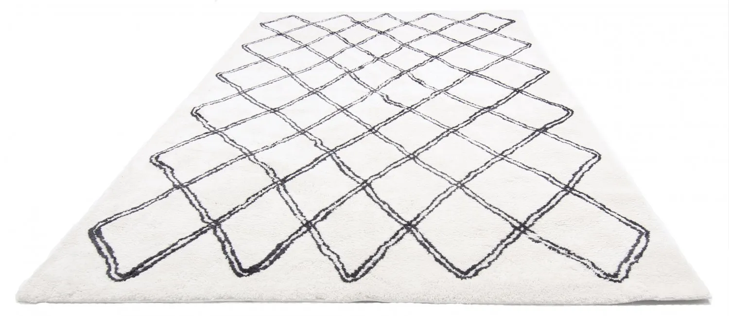 Shaggy szőnyeg - Morocco (fekete/fehér)