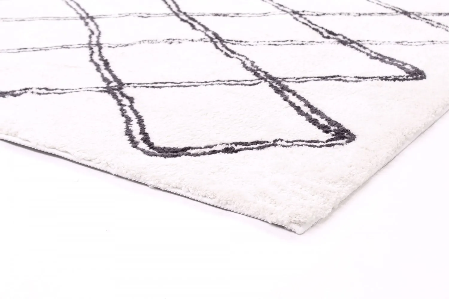 Shaggy szőnyeg - Morocco (fekete/fehér)
