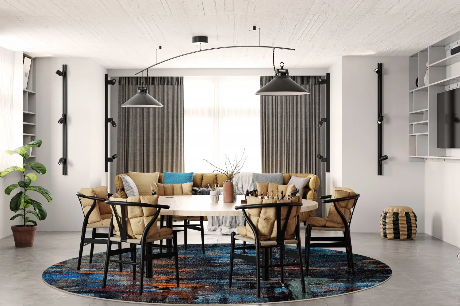 Kerek szőnyeg - Taranto (többszínű)