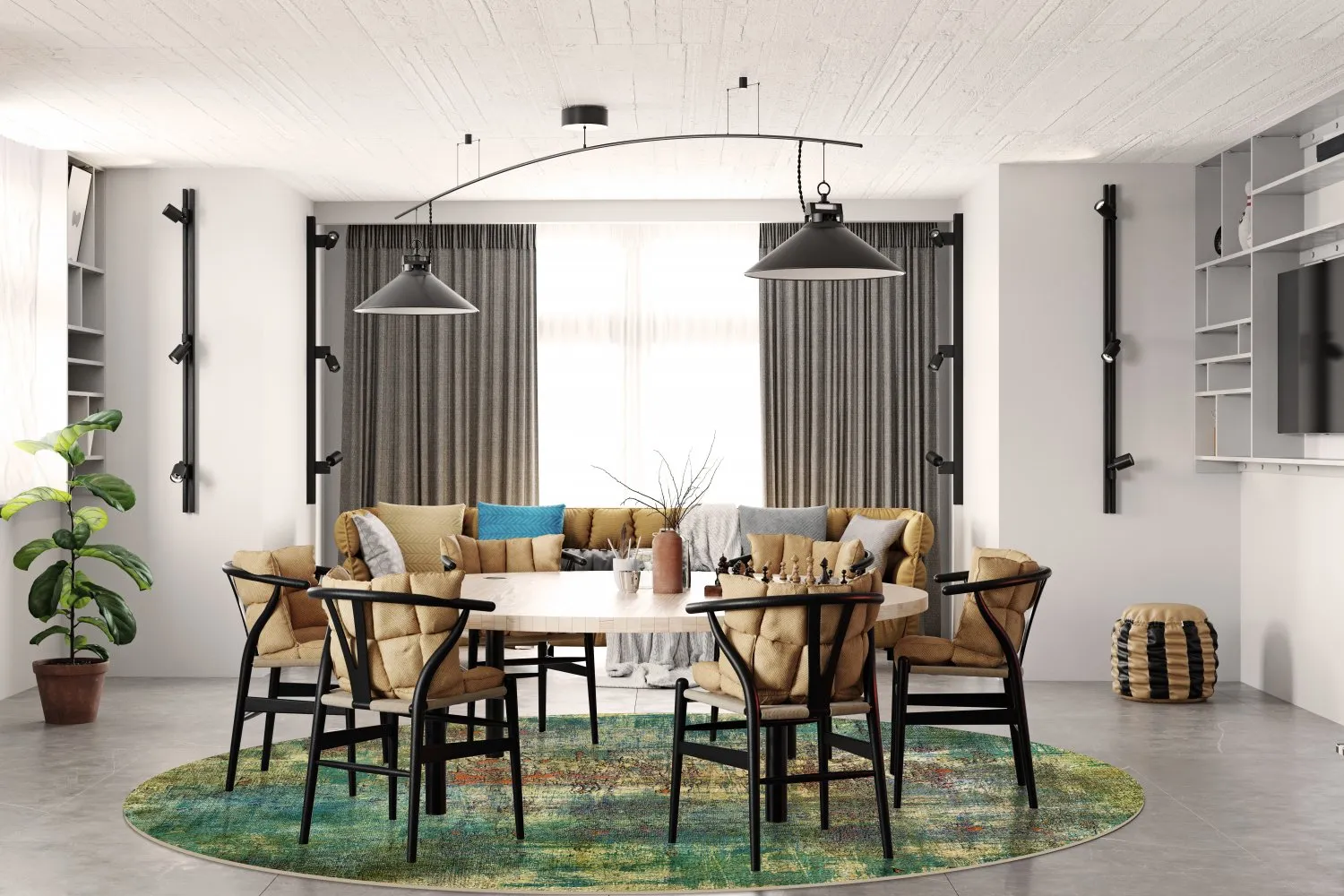 Kerek szőnyeg - Palermo (többszínű)