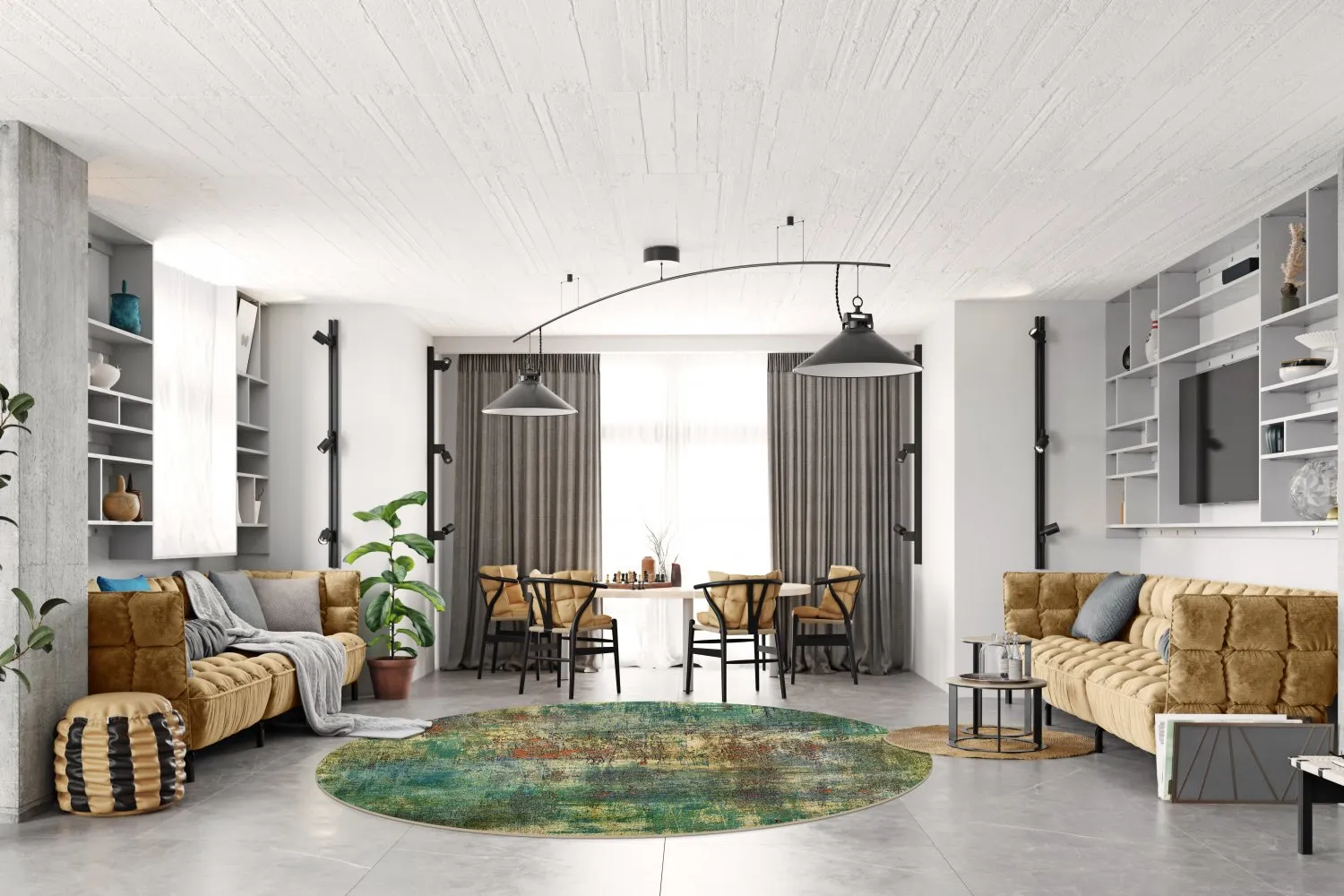 Kerek szőnyeg - Palermo (többszínű)