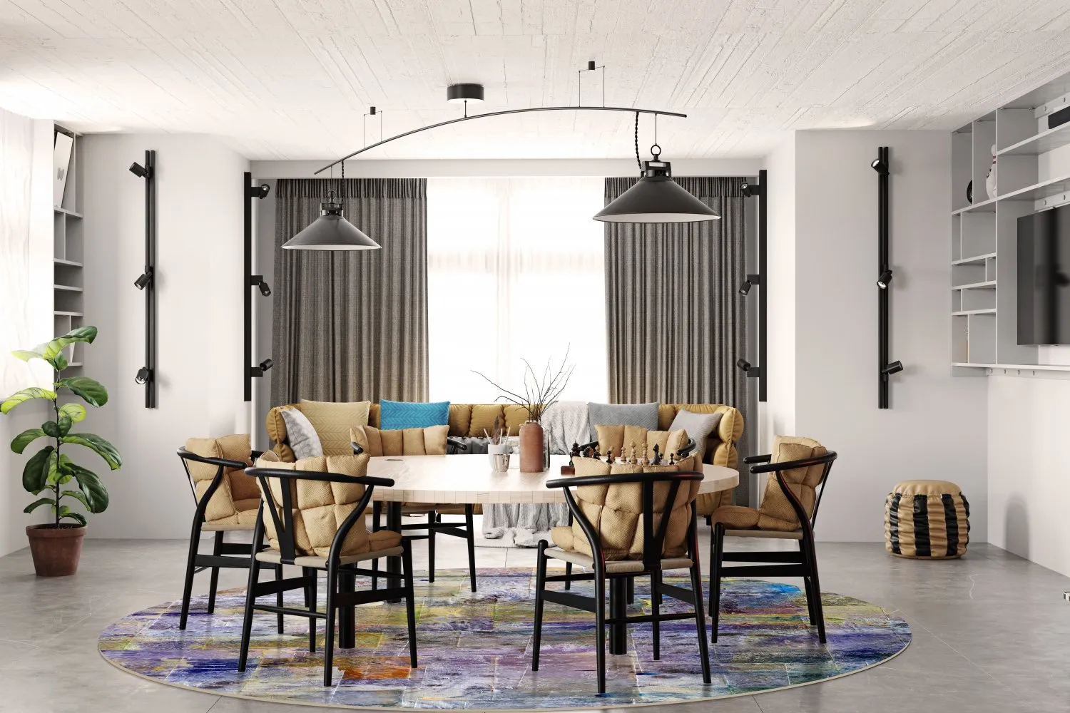 Kerek szőnyeg - Padua (többszínű)