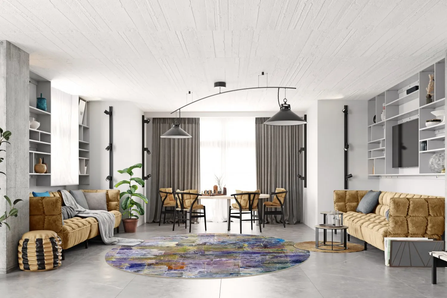 Kerek szőnyeg - Padua (többszínű)