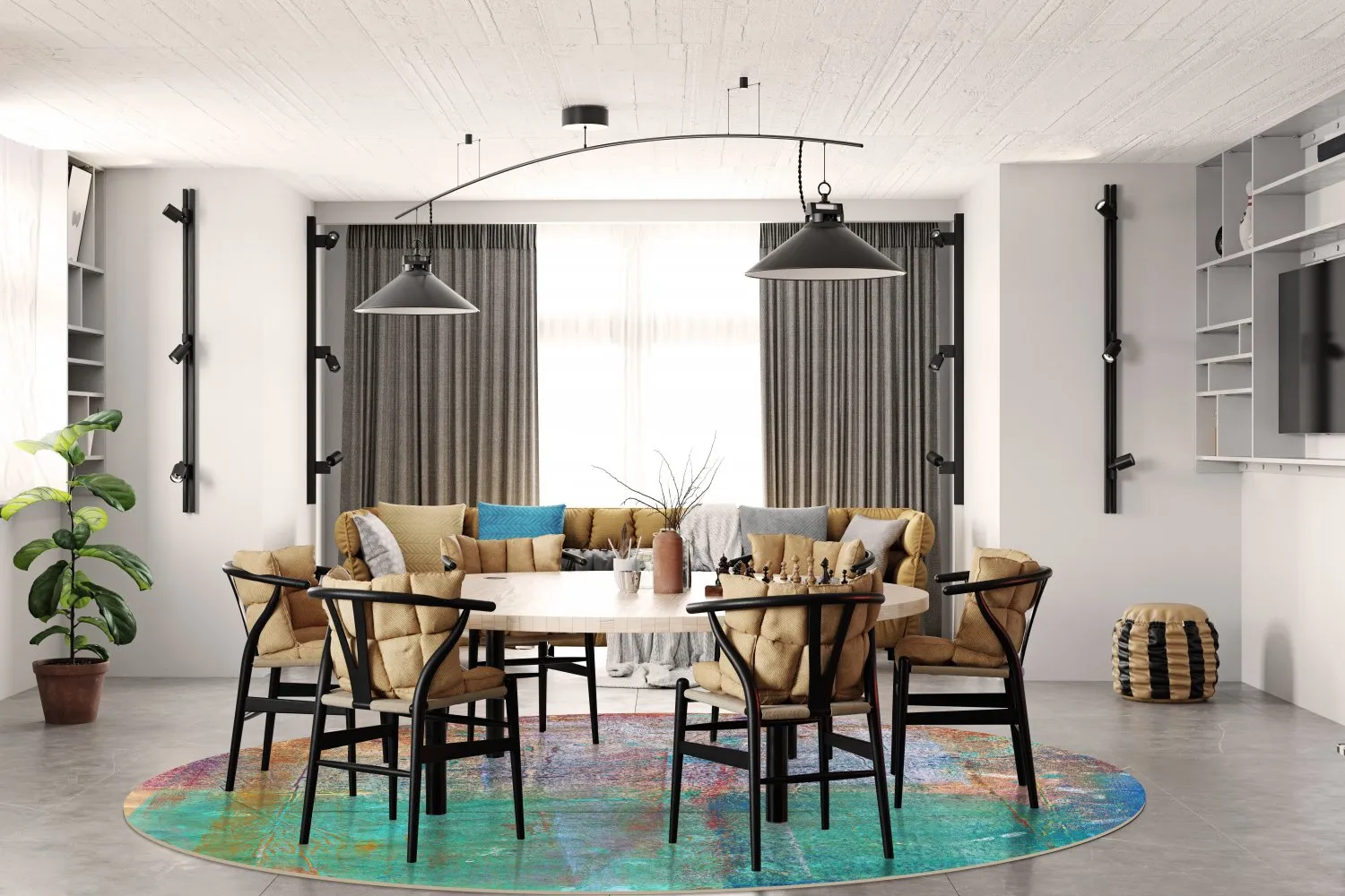 Kerek szőnyeg - Trento (többszínű)