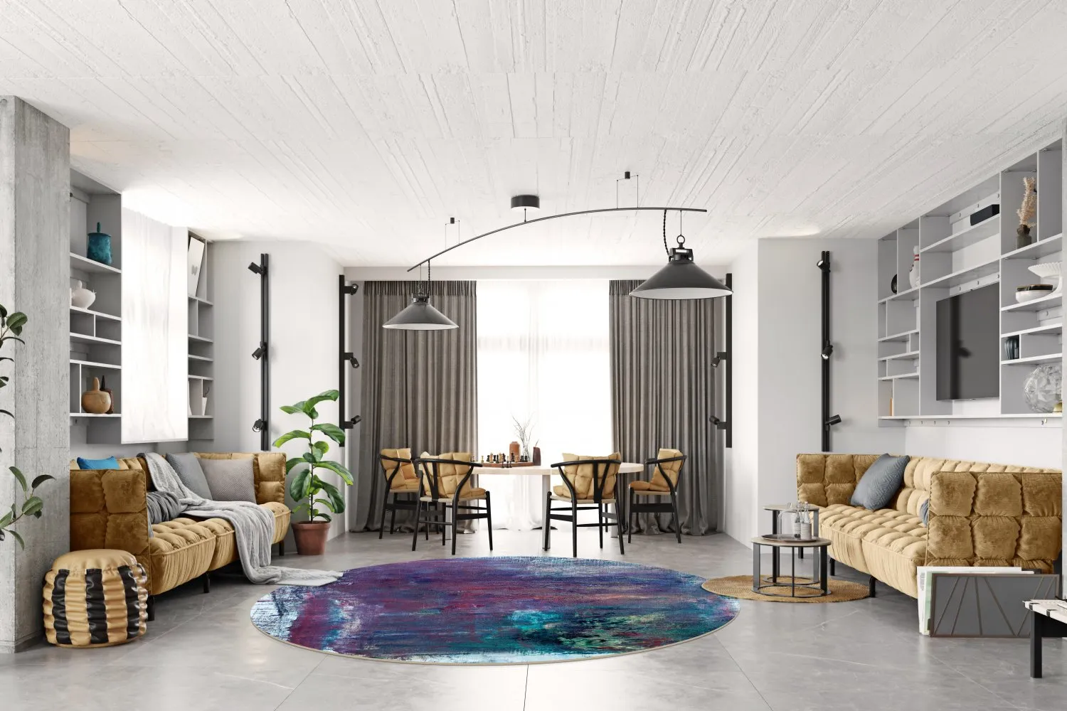 Kerek szőnyeg - Tolosa (többszínű)