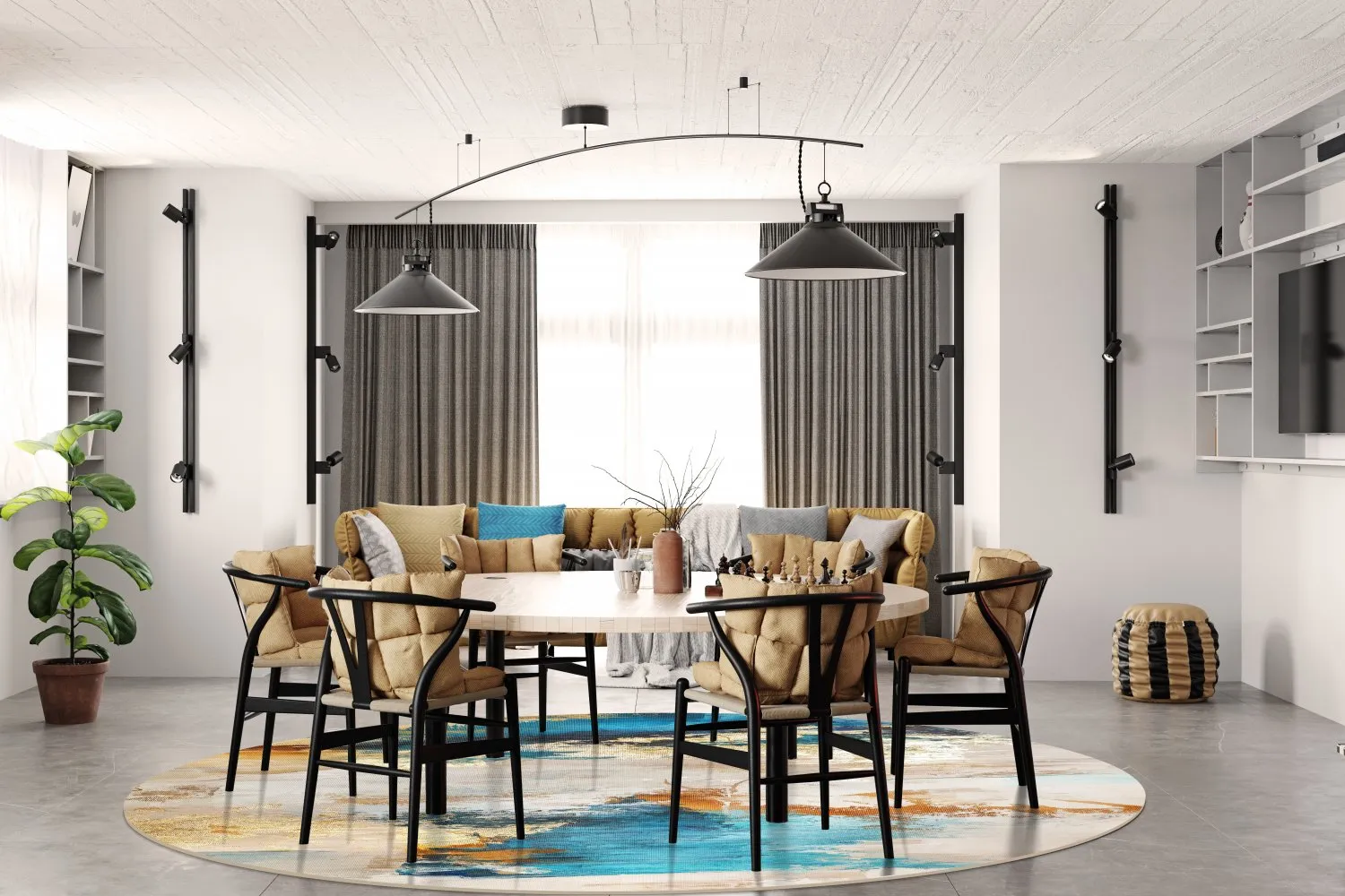 Kerek szőnyeg - Vasto (többszínű)