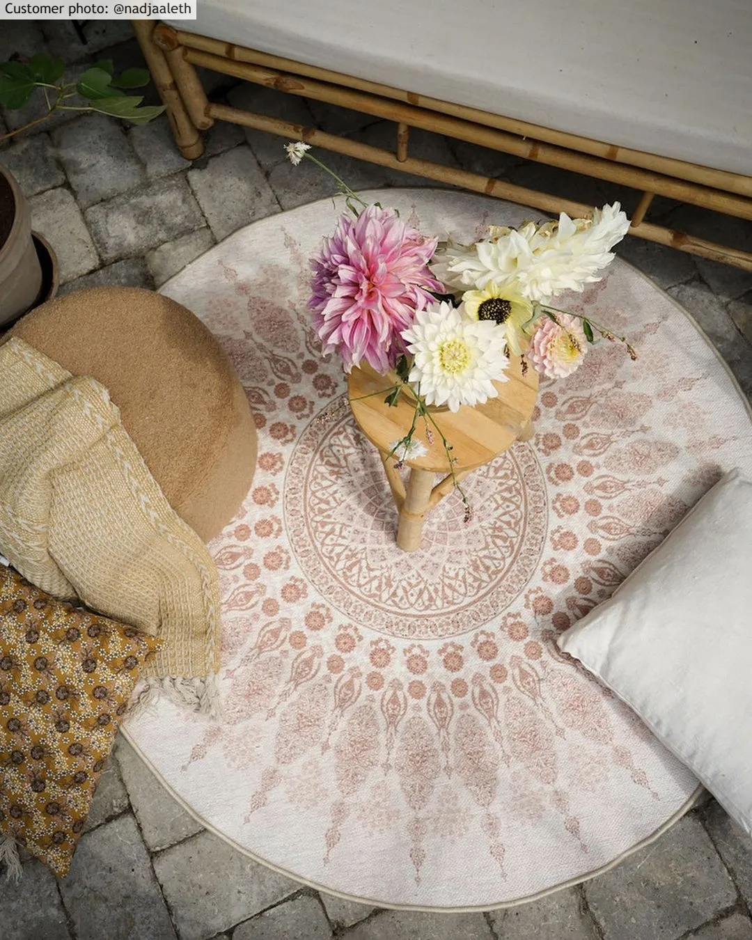 Kerek szőnyeg - homokrigo (bezs)