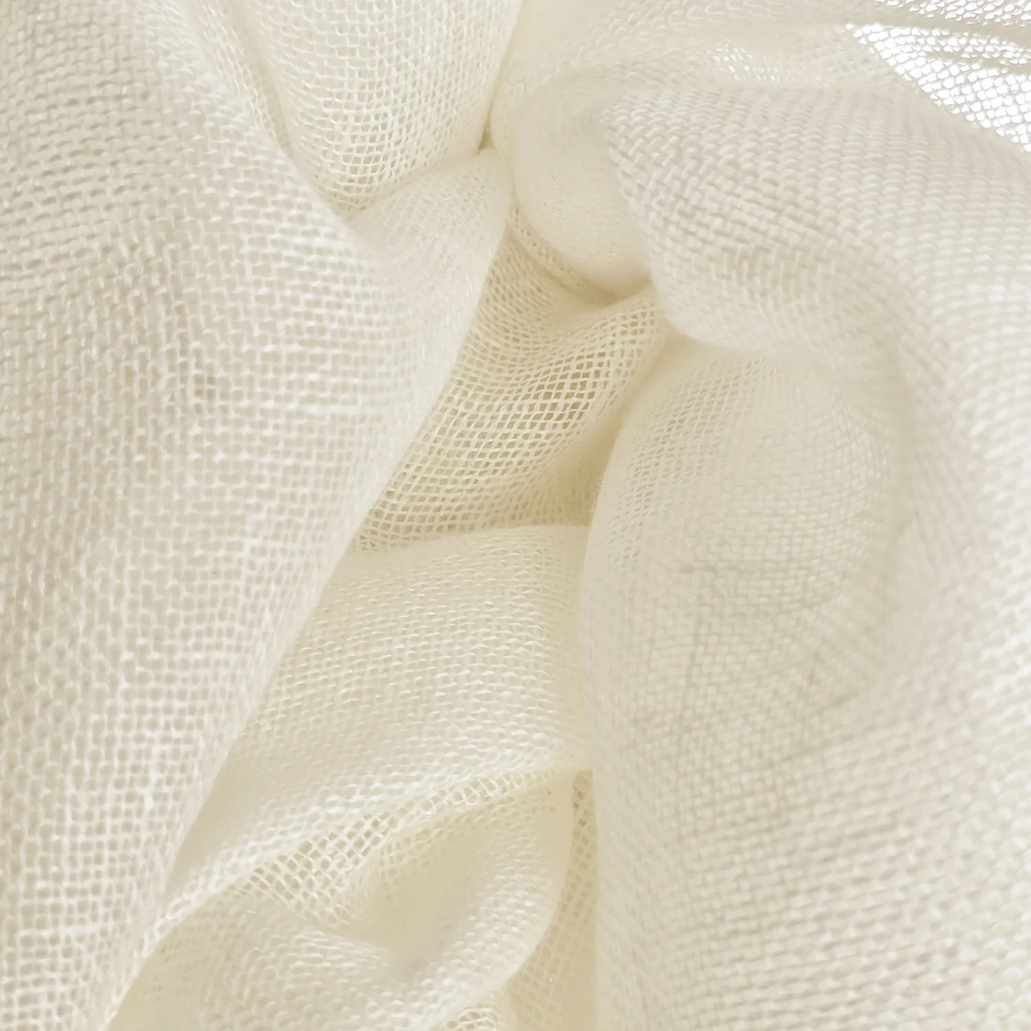 Függöny 2 db-os csomag - Len függöny Noemi (krém)