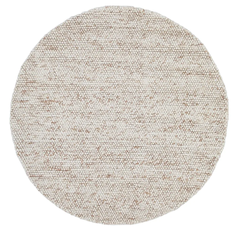 Kerek szőnyeg - Avafors Wool Bubble (természetes)