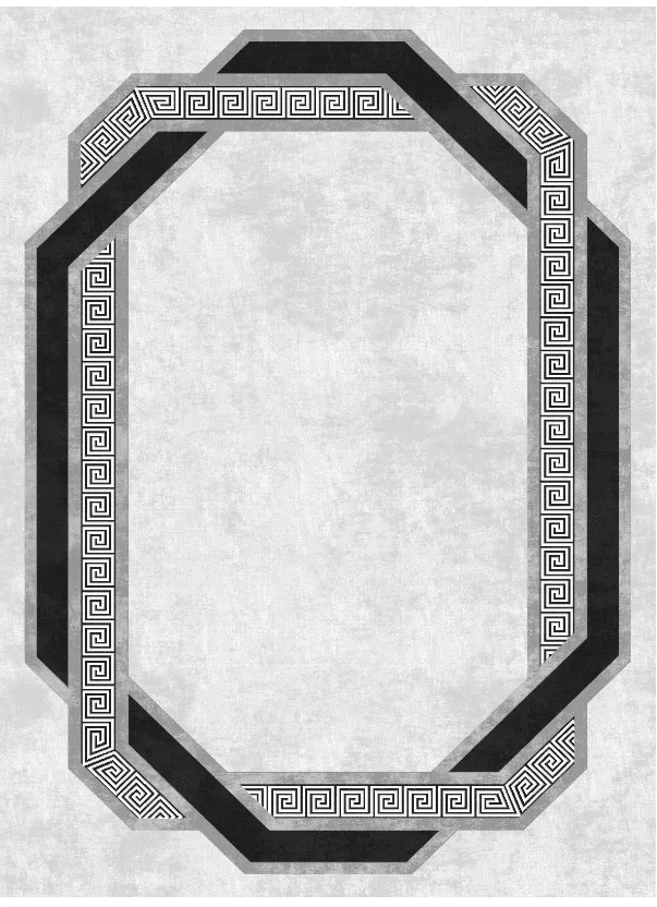 Wilton szőnyeg - Olympia (fekete/fehér)