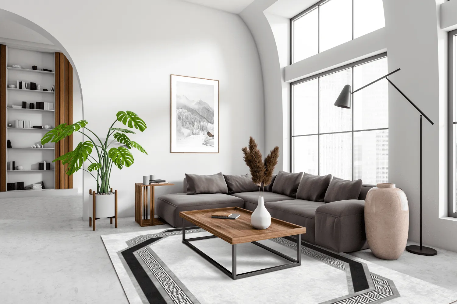 Wilton szőnyeg - Olympia (fekete/fehér)