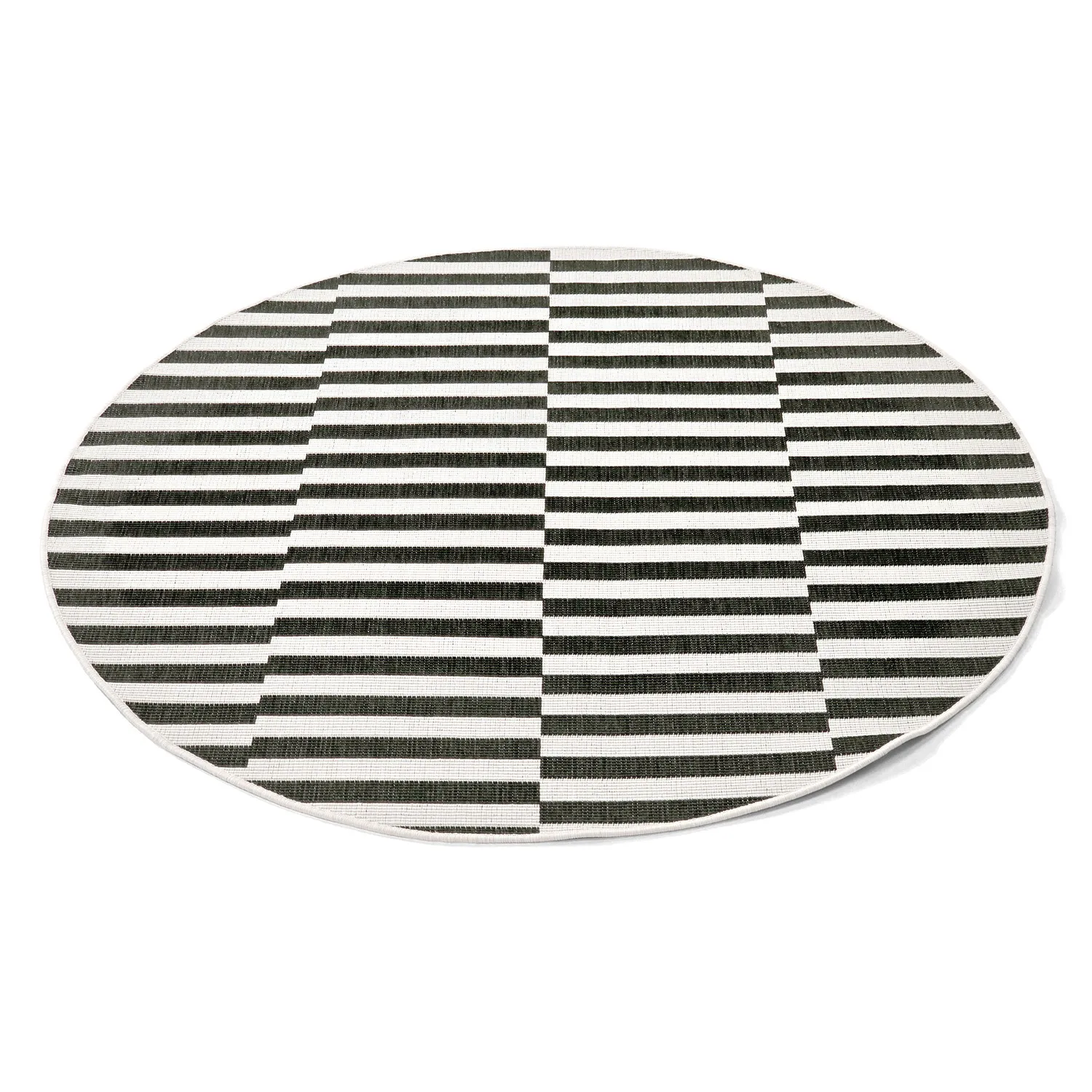 Kerek szőnyeg - Indoor/Outdoor Otto (fekete)