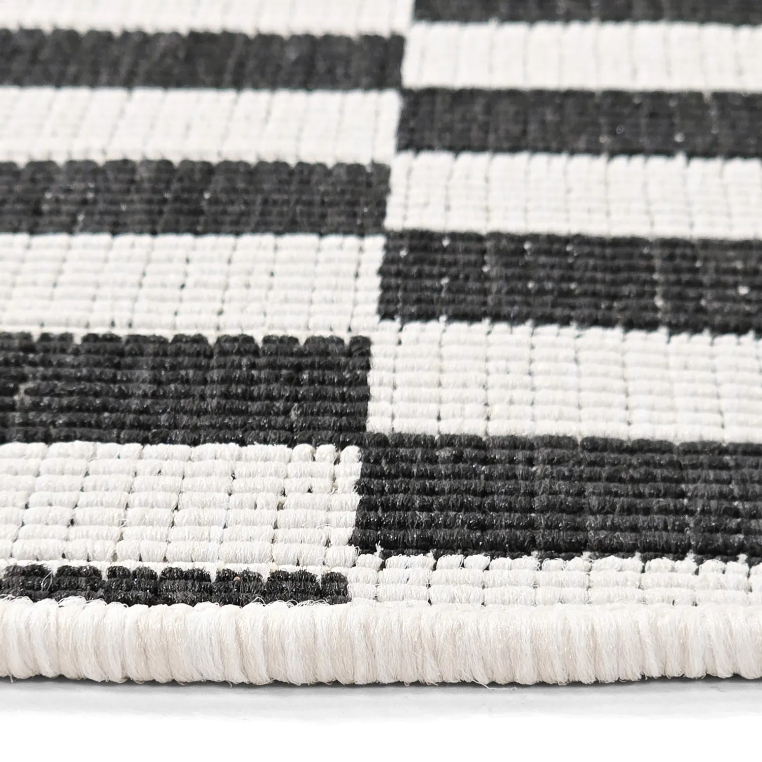 Kerek szőnyeg - Indoor/Outdoor Otto (fekete)