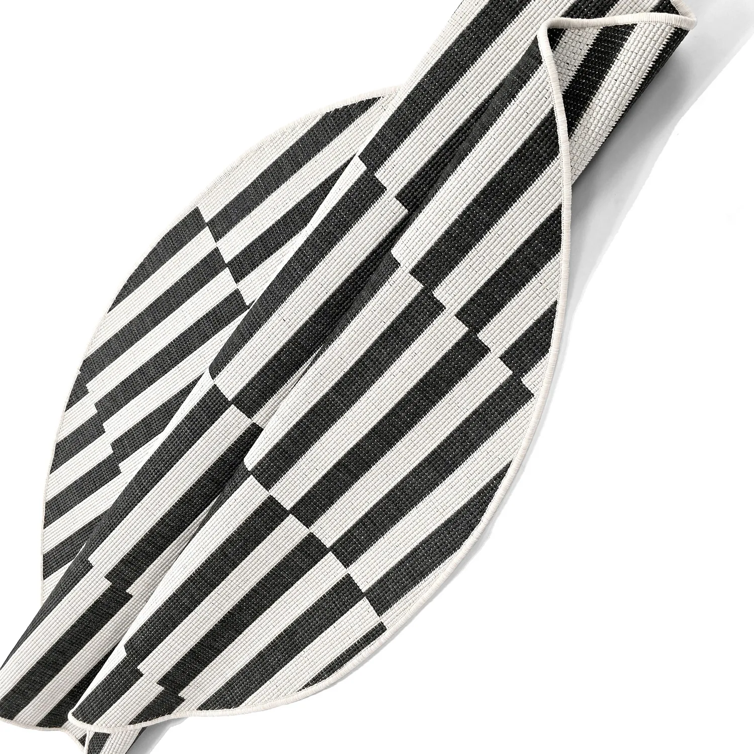 Kerek szőnyeg - Indoor/Outdoor Otto (fekete)