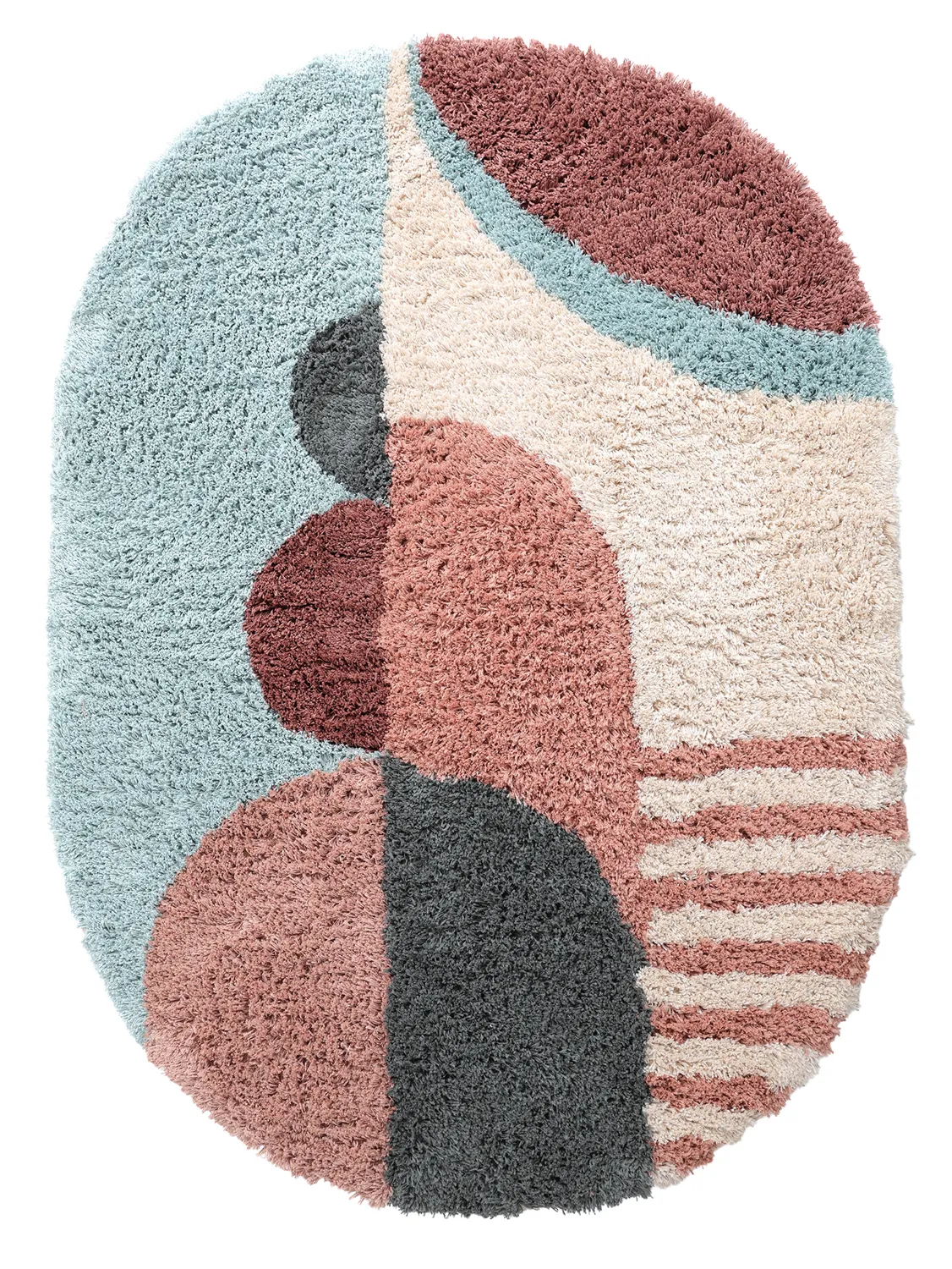 Ovális szőnyeg - Tropea Natural Cotton Shaggy (többszínű)