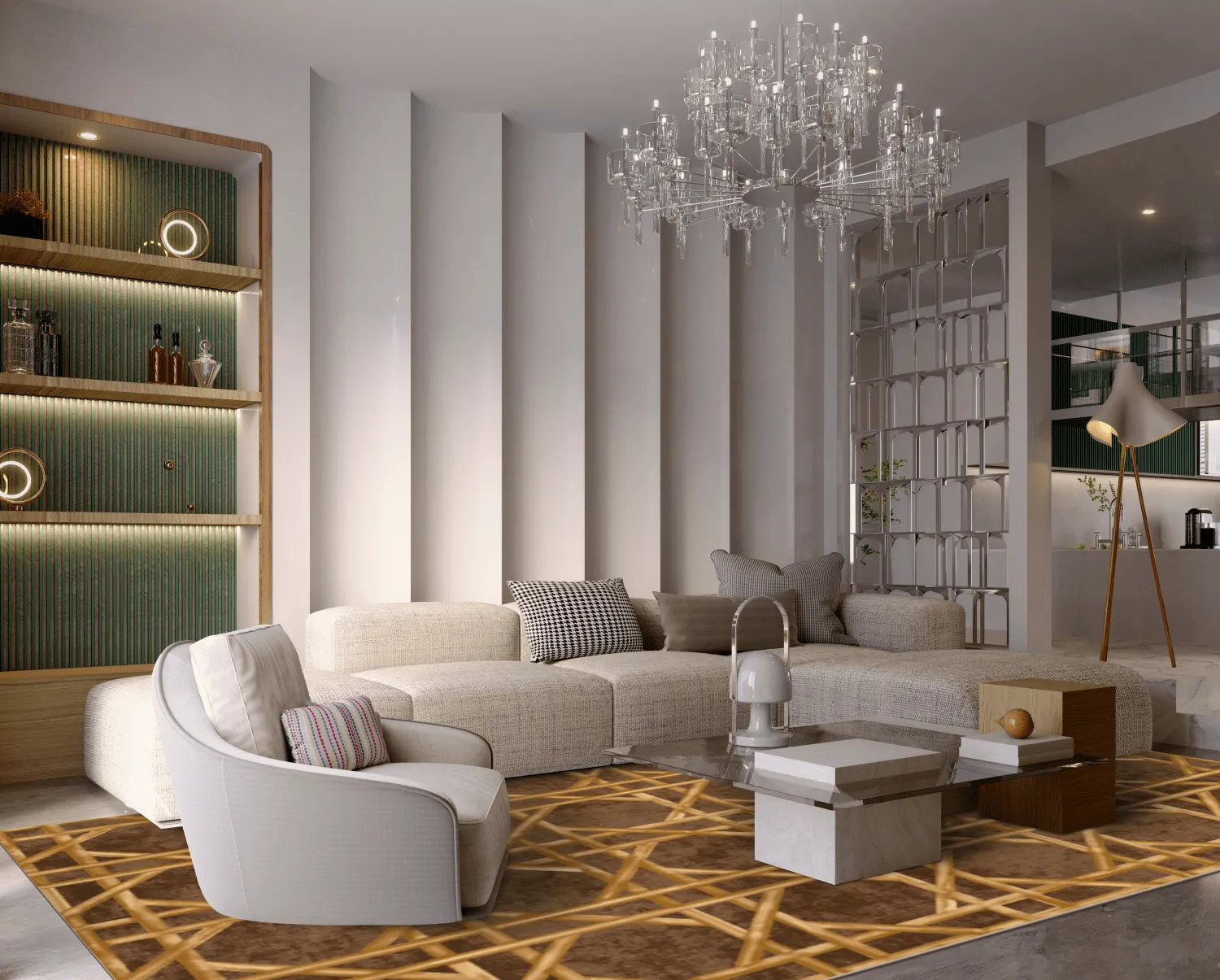 Wilton szőnyeg - Pachino (barna/arany)