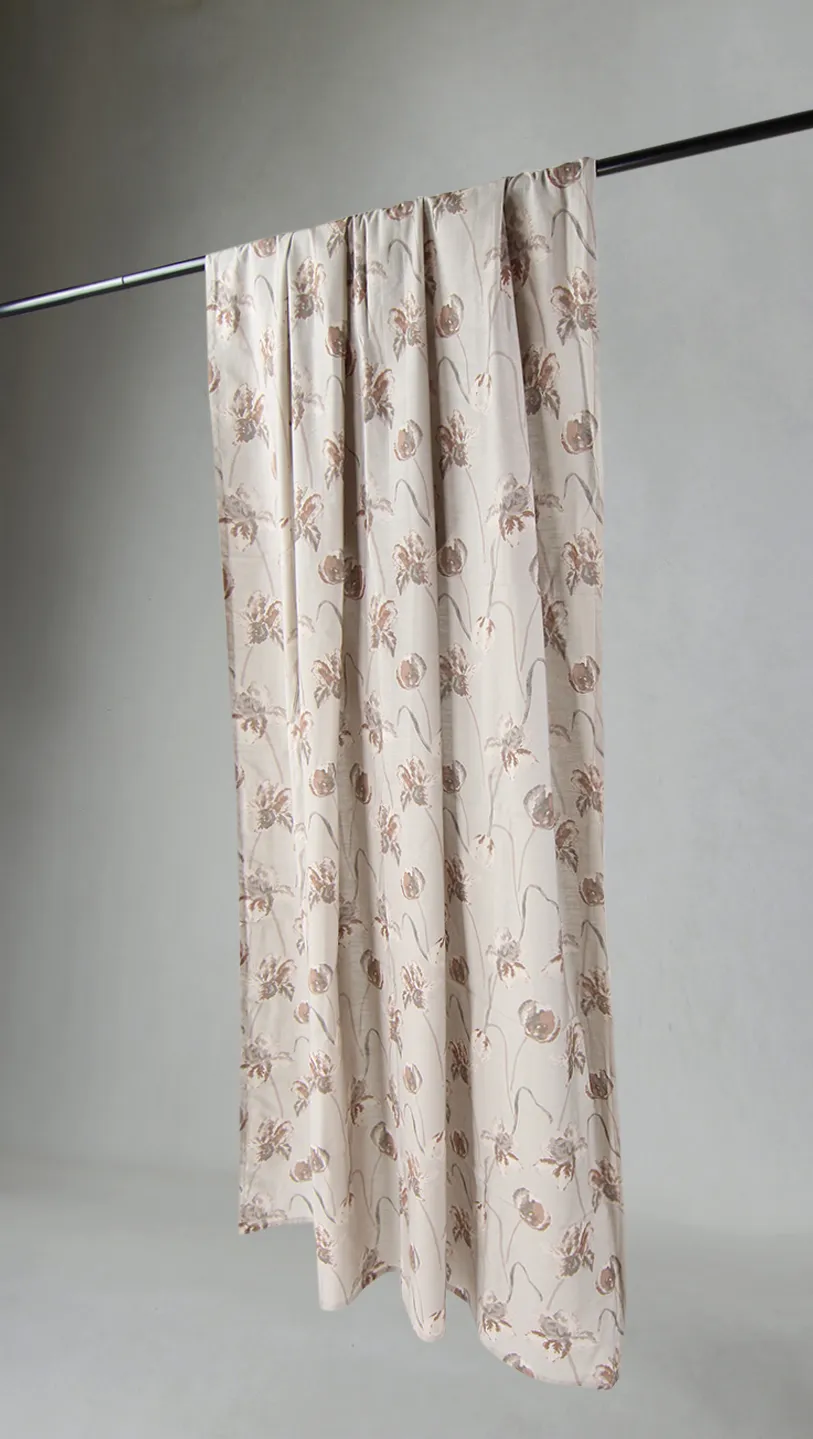 Függönyök - Pamutfüggöny Alegria (bézs)